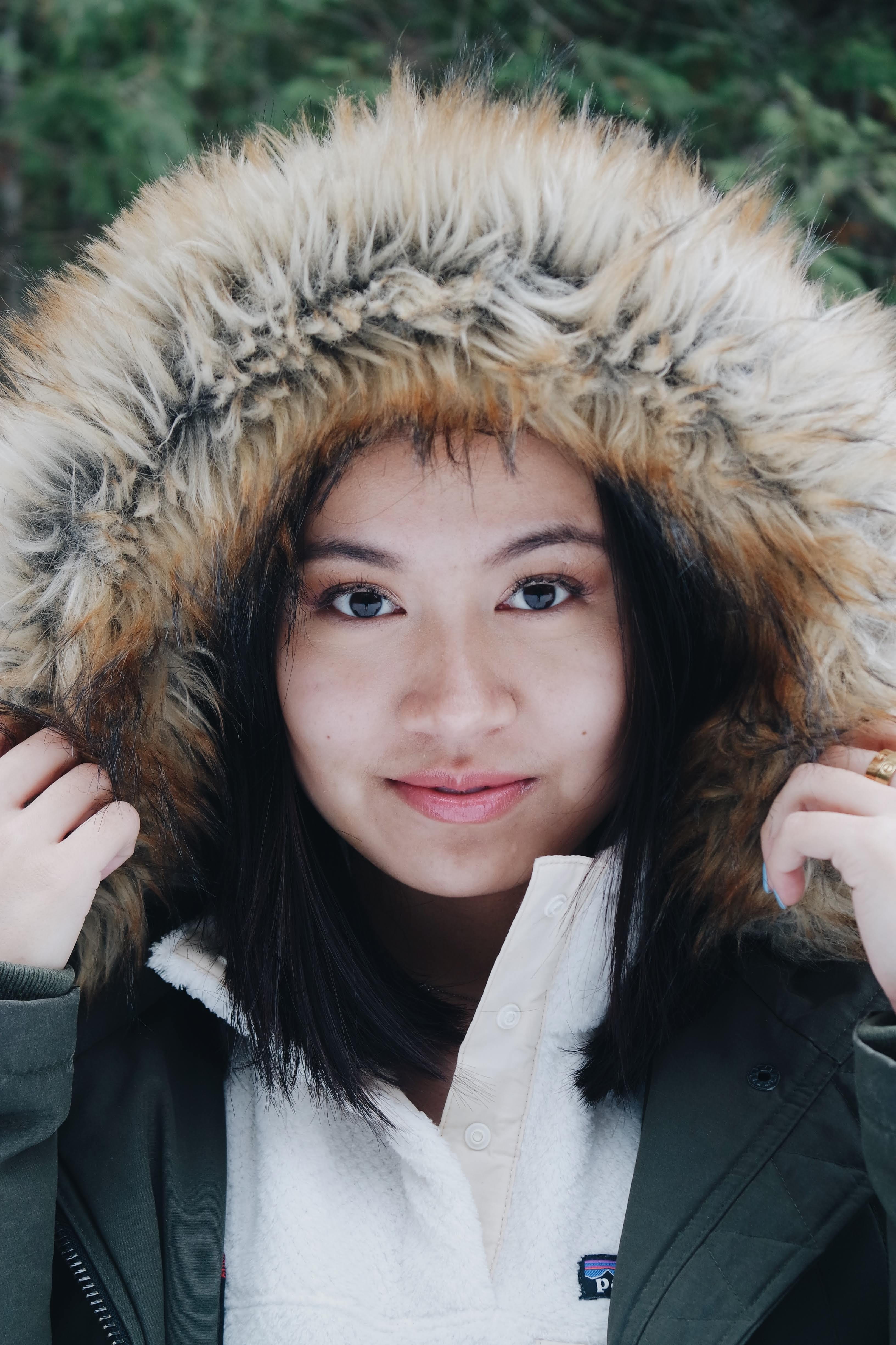 Free download | HD wallpaper: winter, girl, patagonia, parka, asian ...