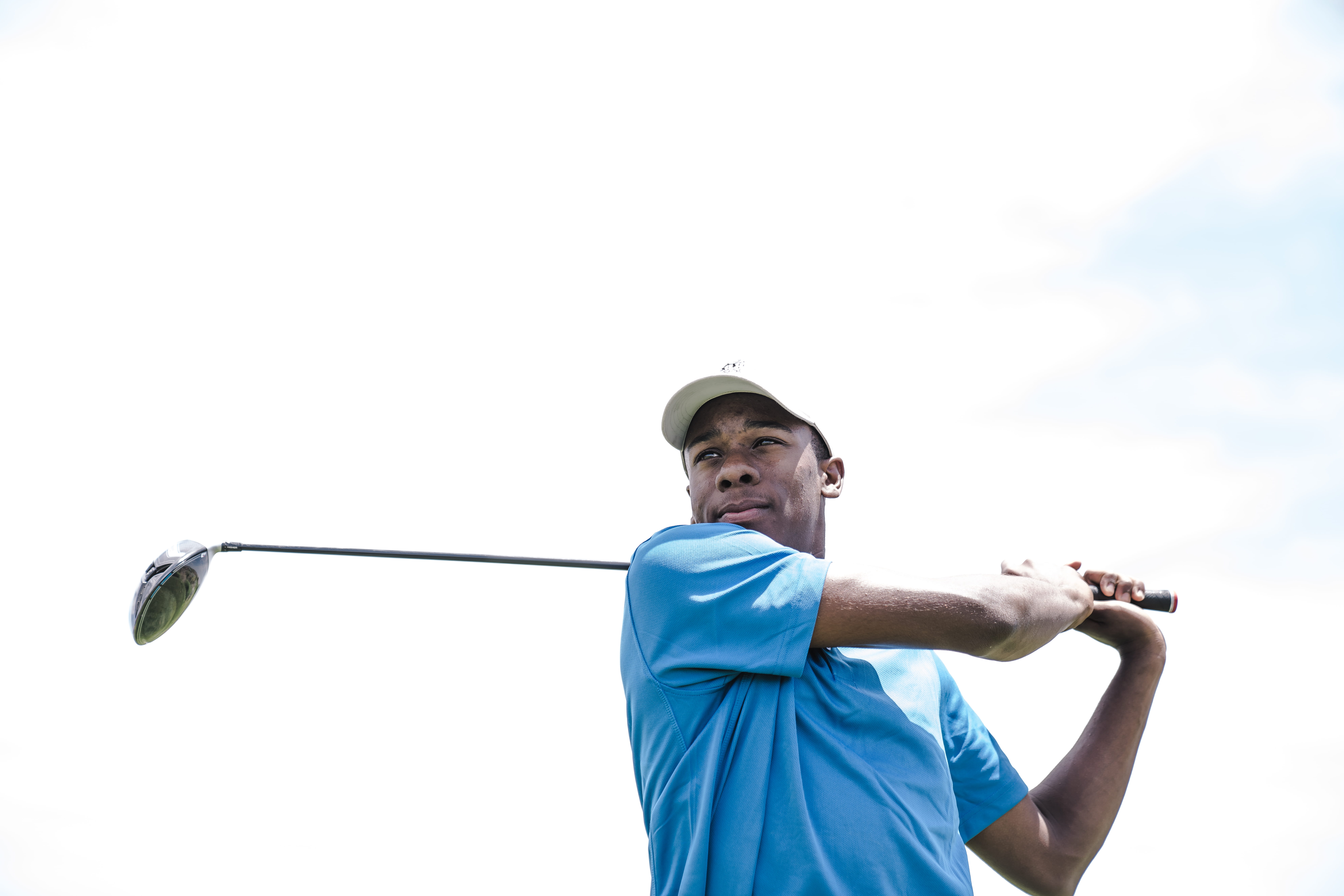 Man Wearing Blue Shirt Playing Golf, daylight, fun, game, golf club