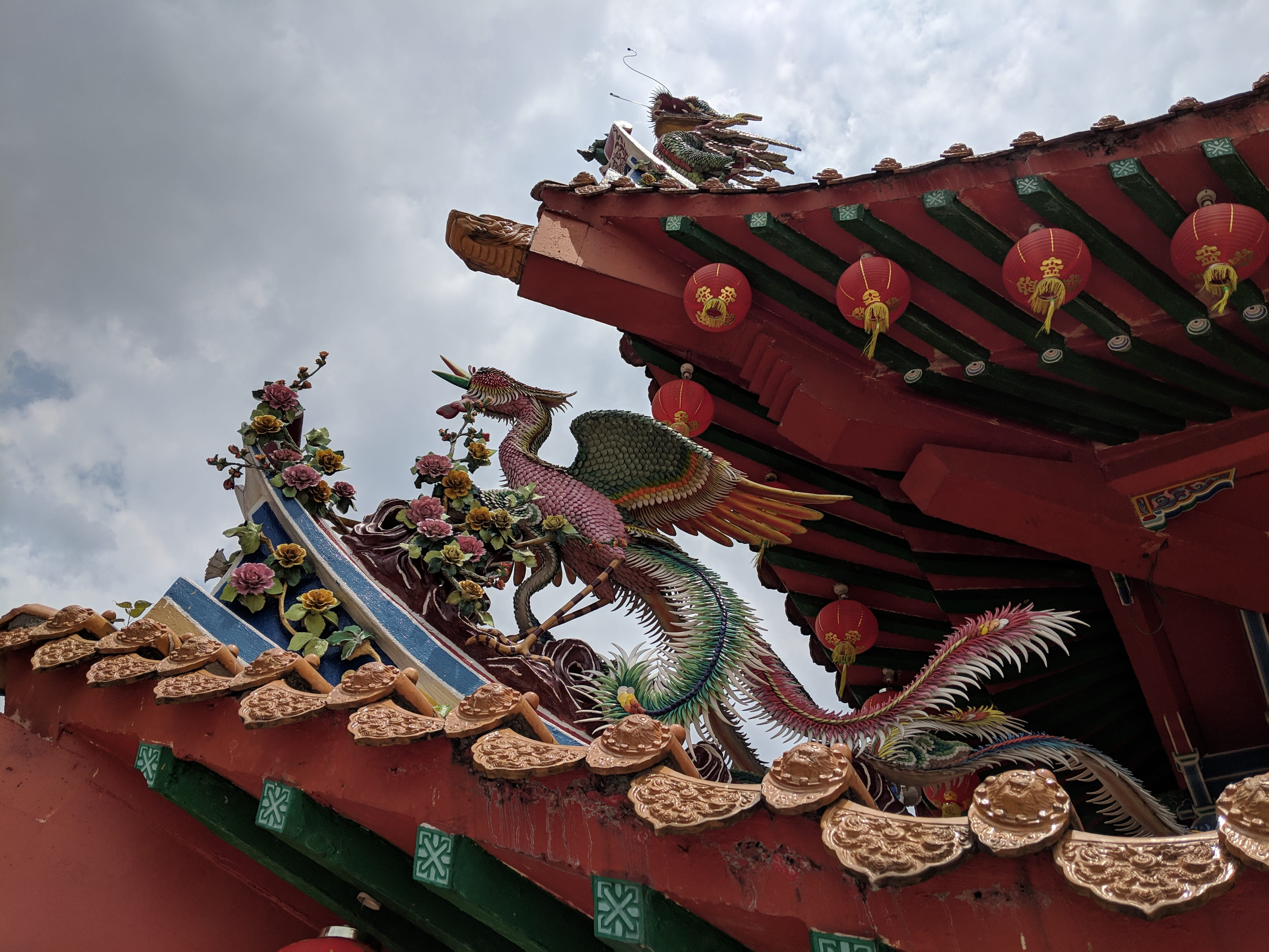 roof, bird, animal, building, architecture, temple, worship