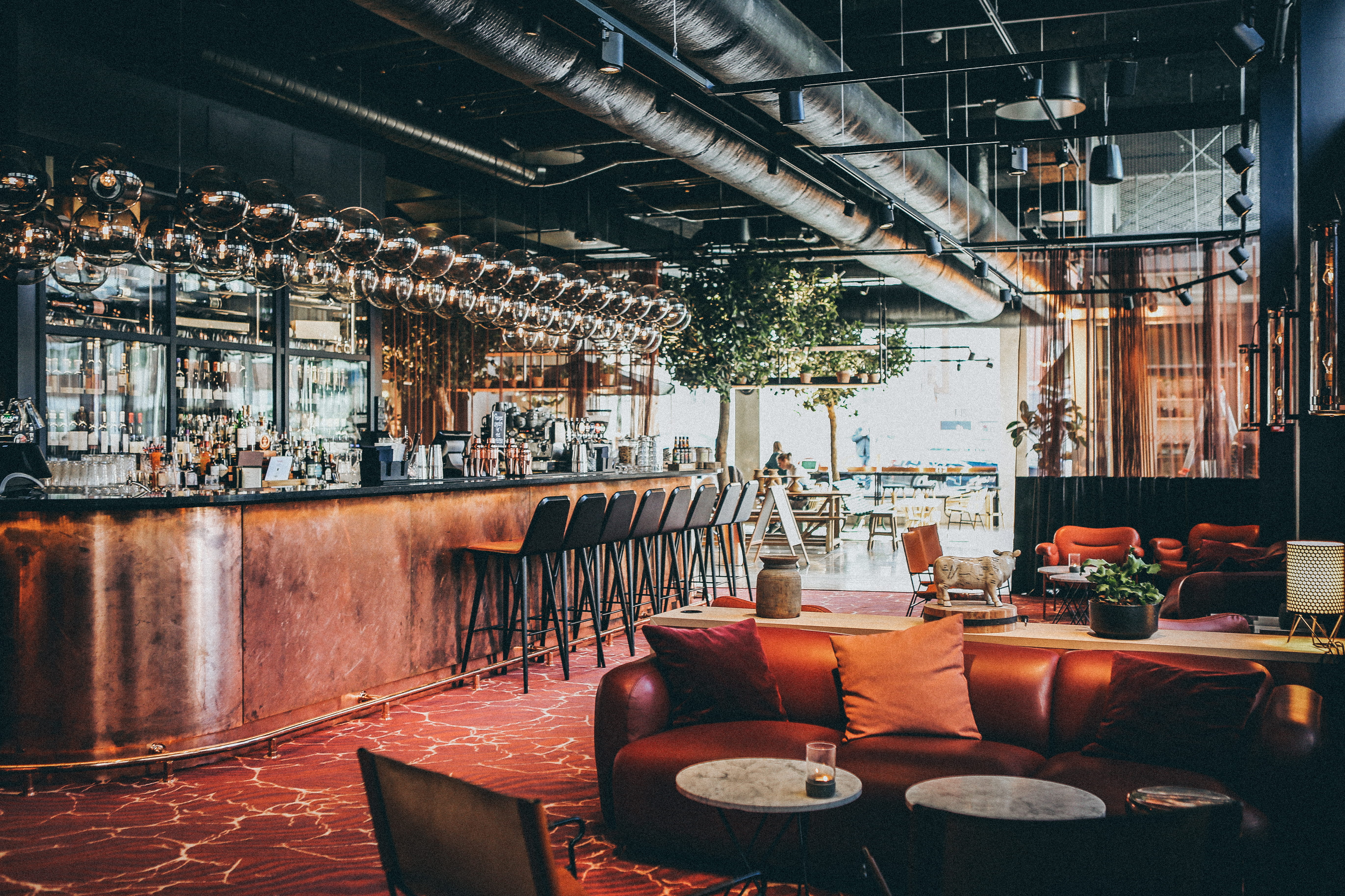 empty restaurant, architecture, built structure, indoors, business