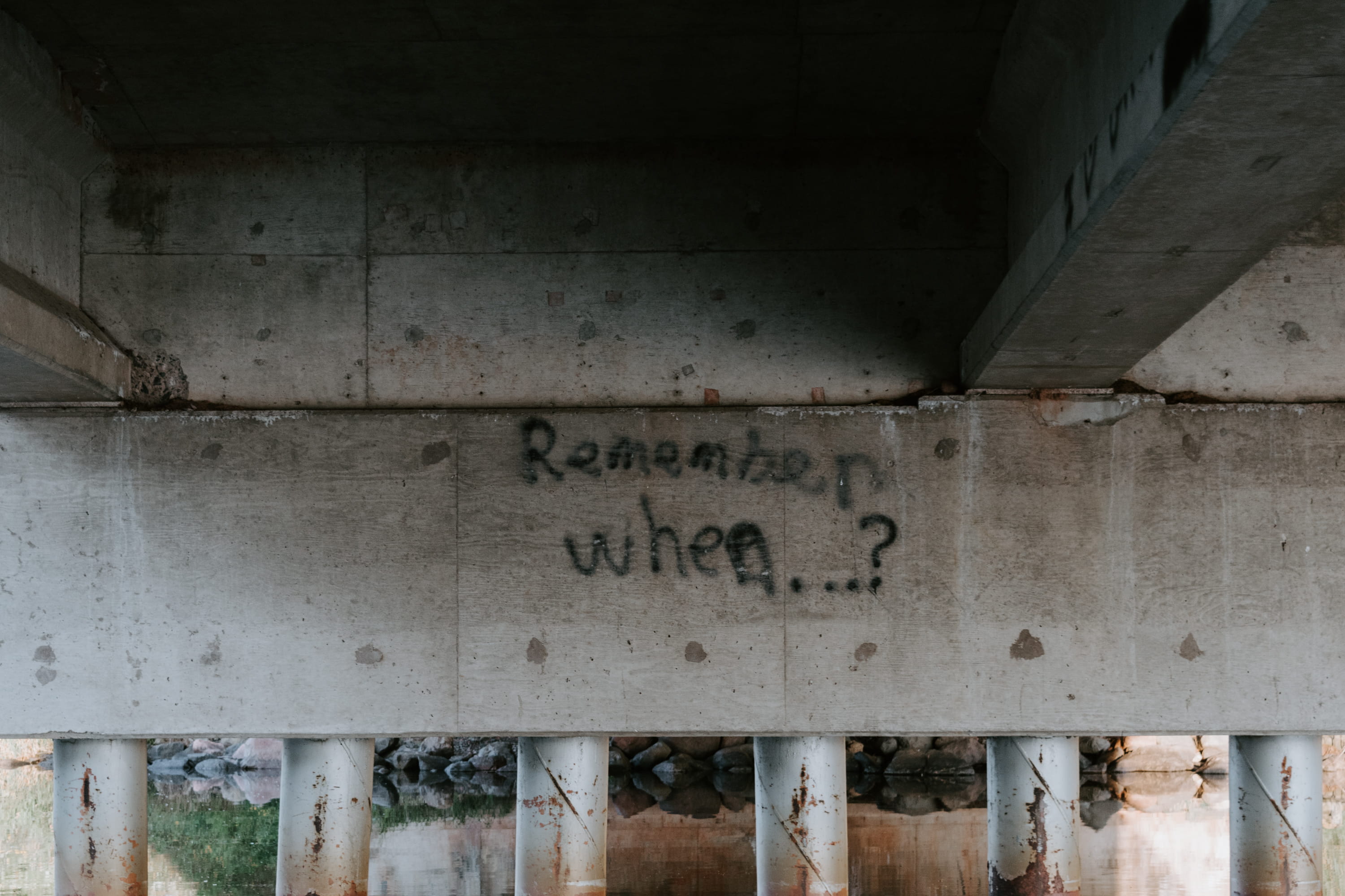 remember when text, western script, architecture, built structure