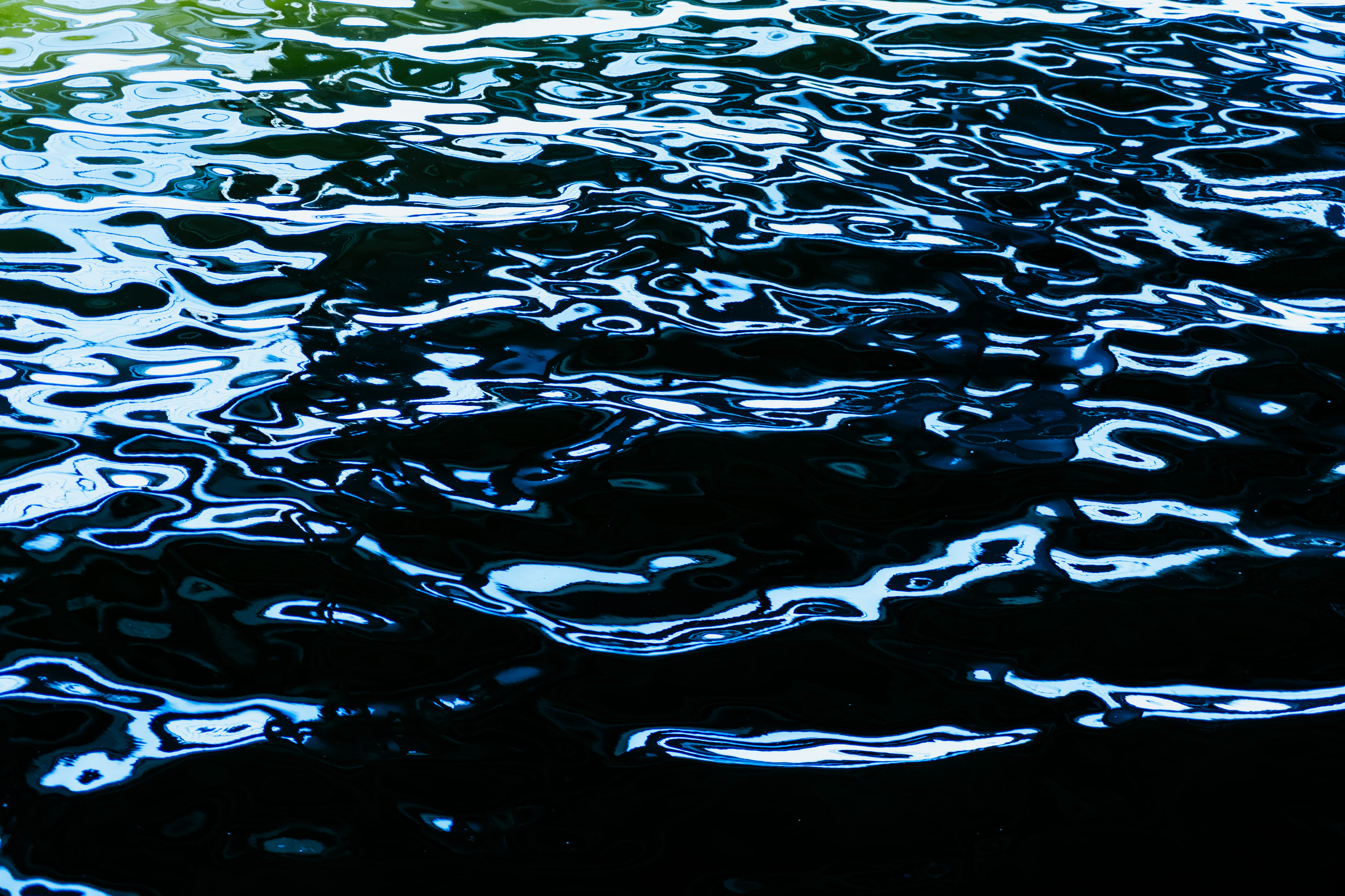 depth, background, black, chrome, ice, slick, oil, wave, ripple