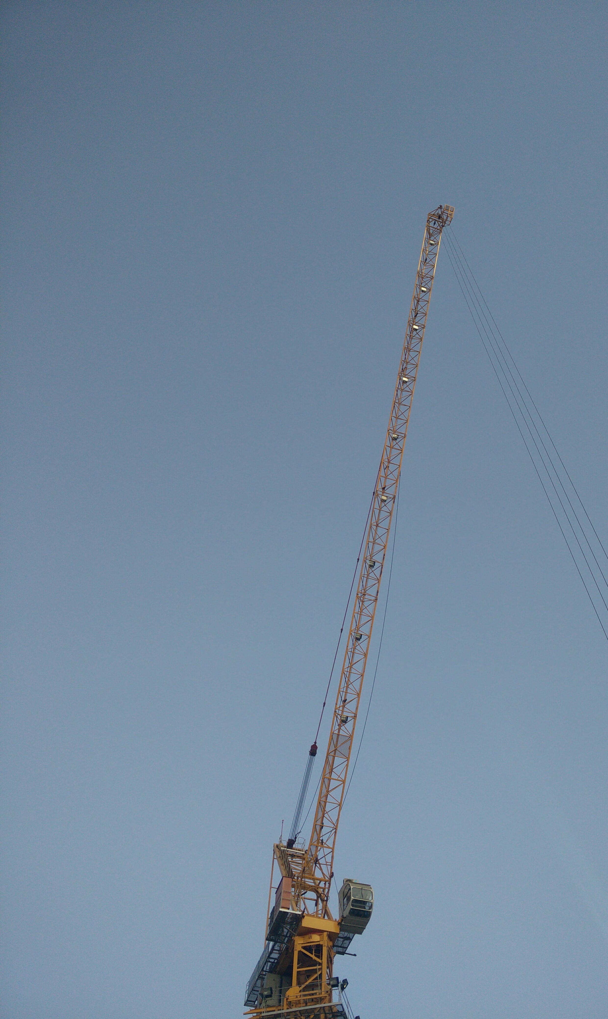 sky, crane, construction, machinery, crane - construction machinery