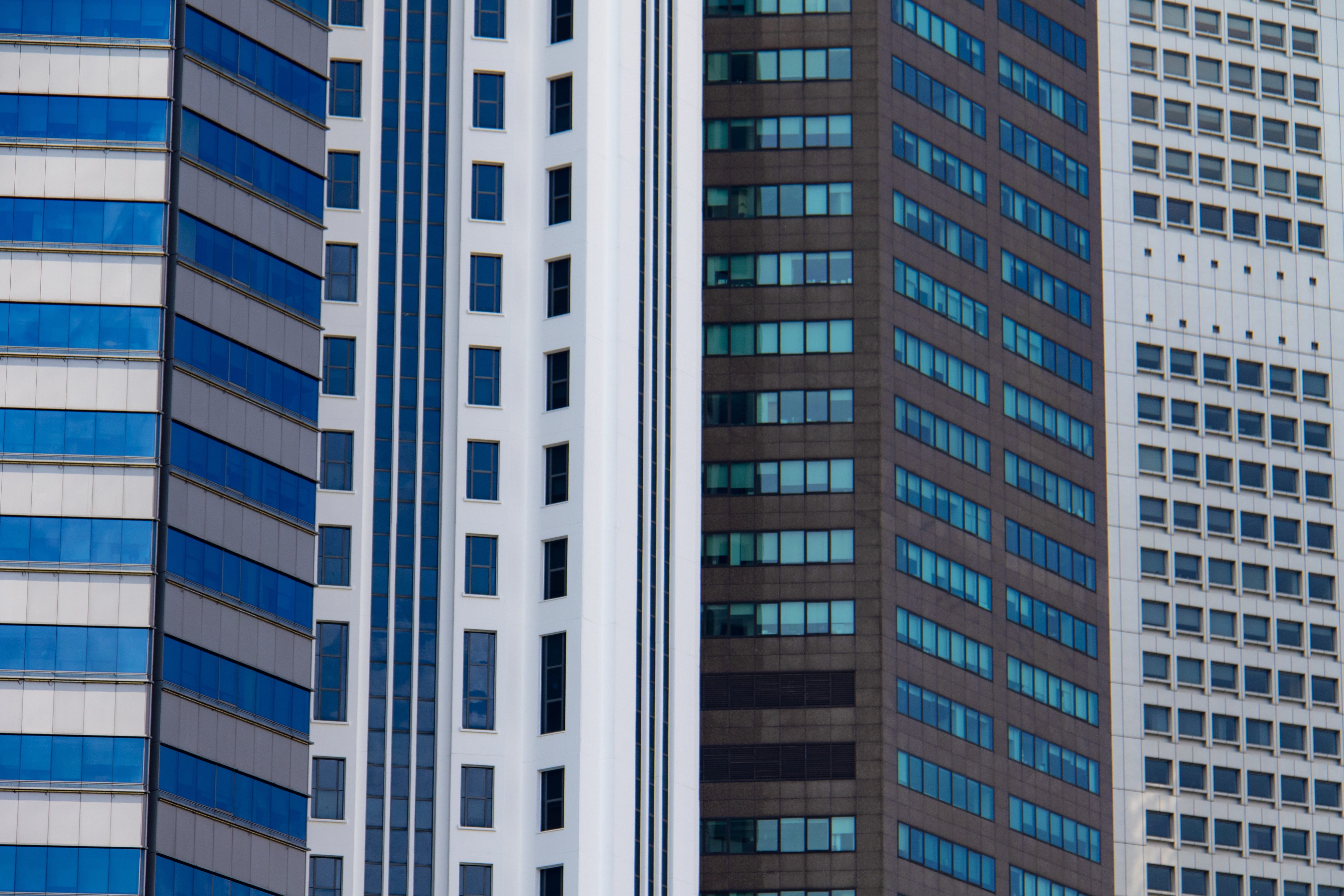 gray concrete buildings, building exterior, architecture, built structure