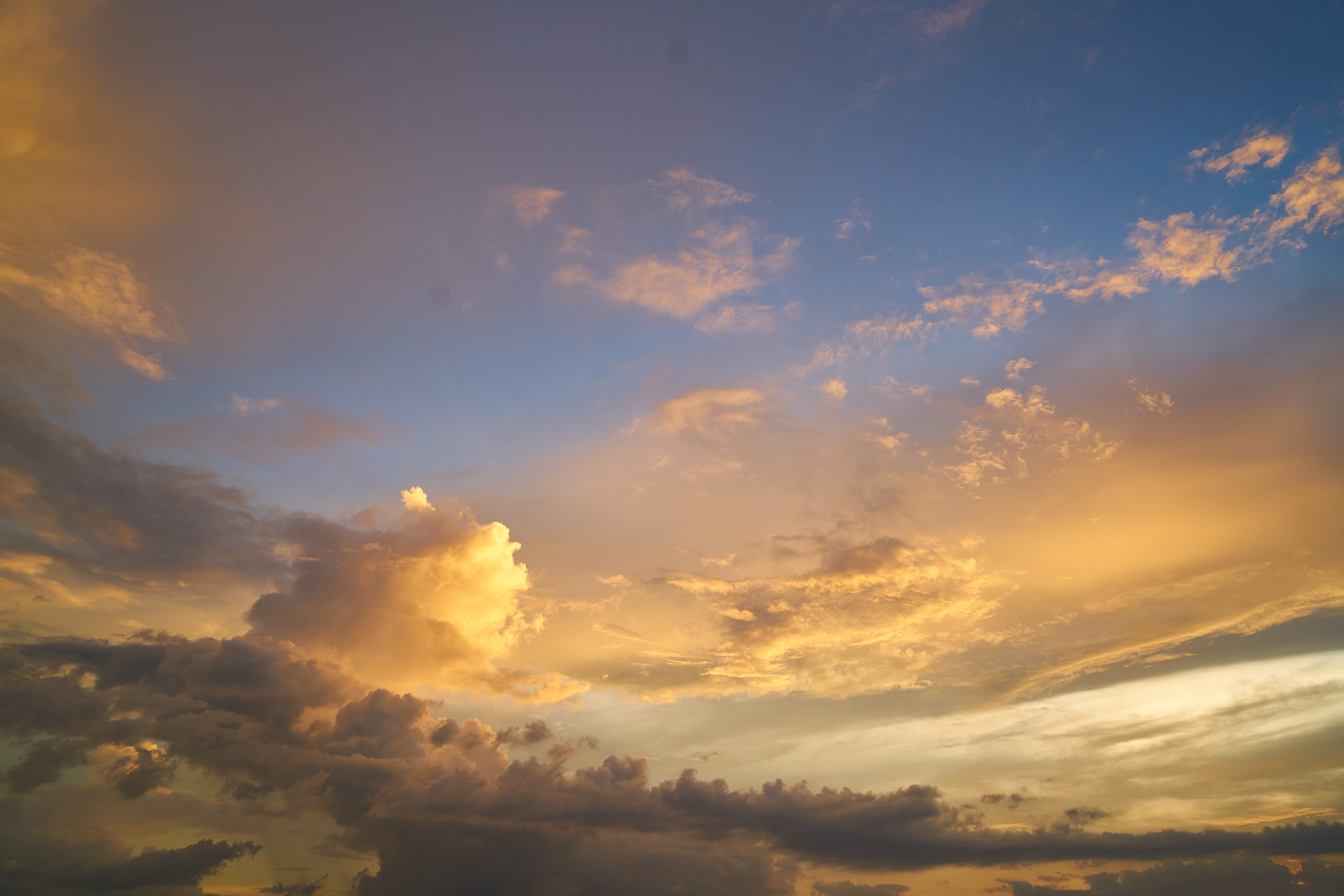 Clouds and Blue Sky, bright, cloudiness, cloudscape, cloudy, day