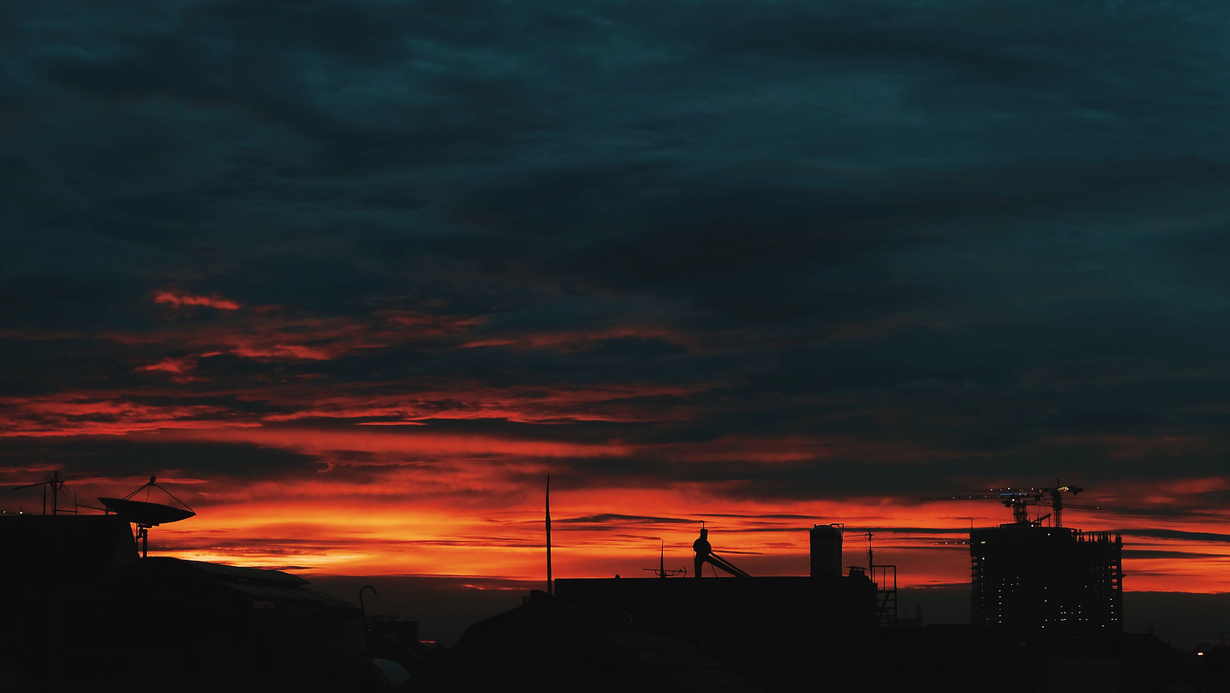 sunset, sky, cloud, clouds, views, beauty, nature, skyline
