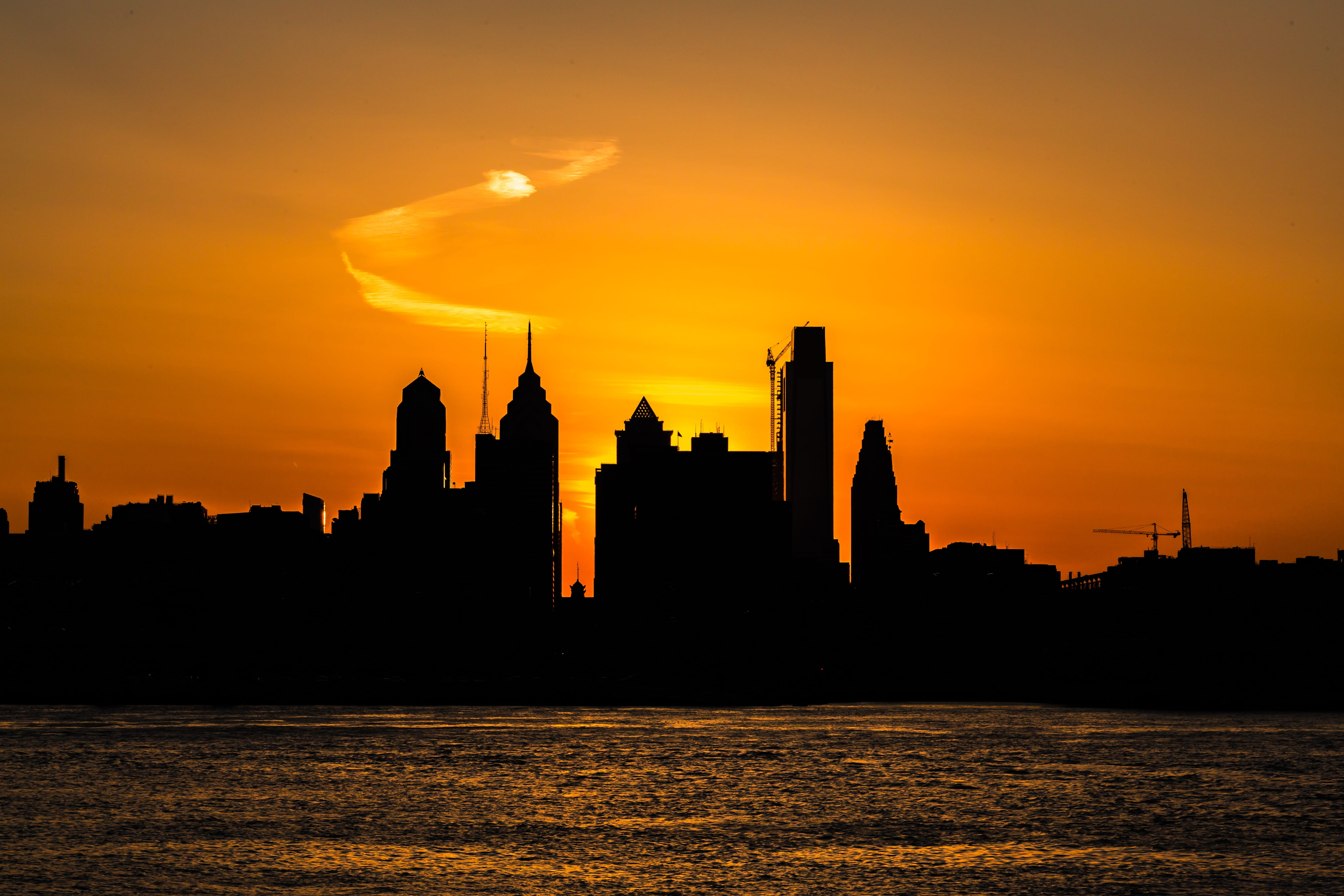 skyline, skyscraper, arc, architecture, cityscape, downtown