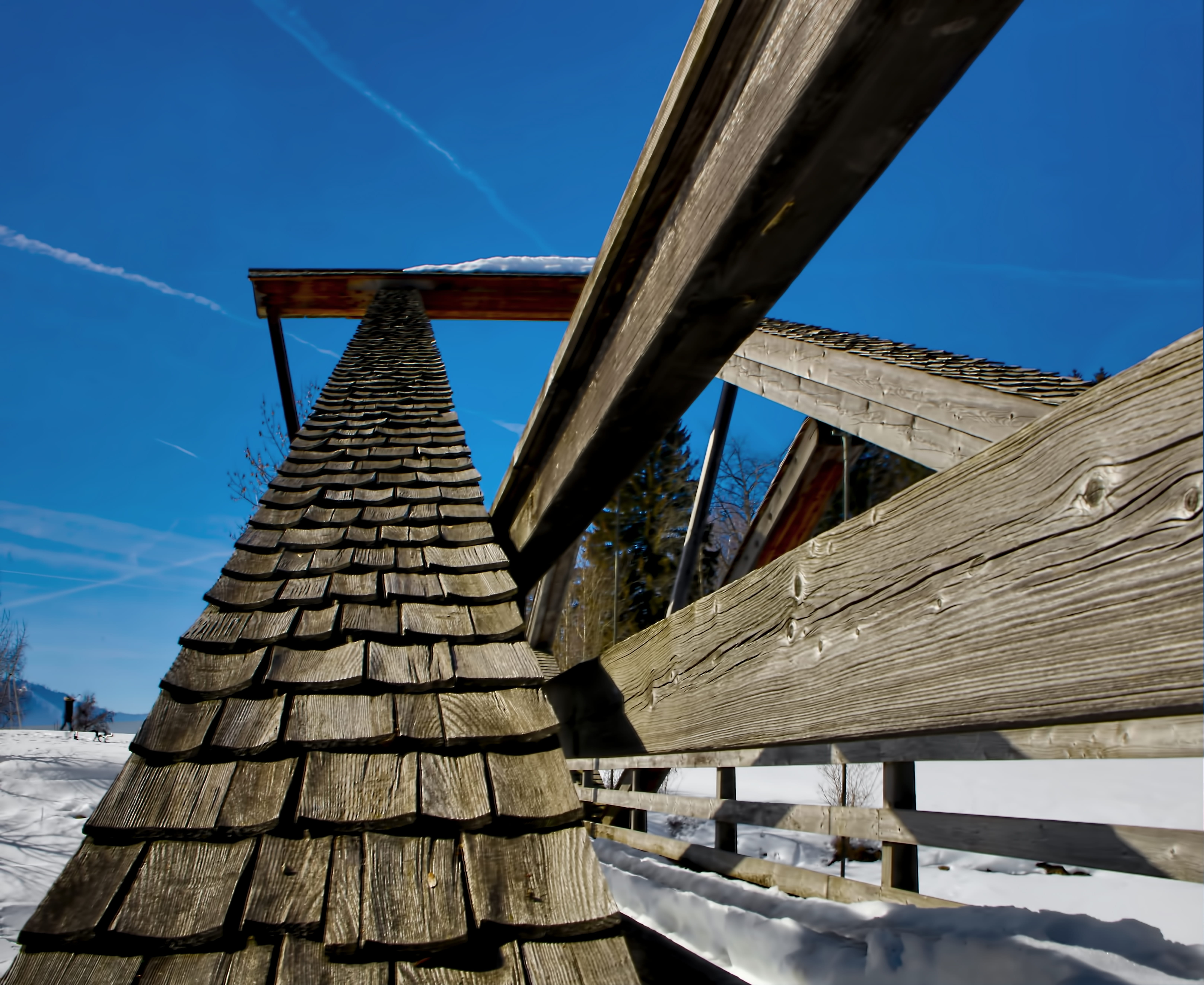 wood - material, sky, built structure, nature, architecture