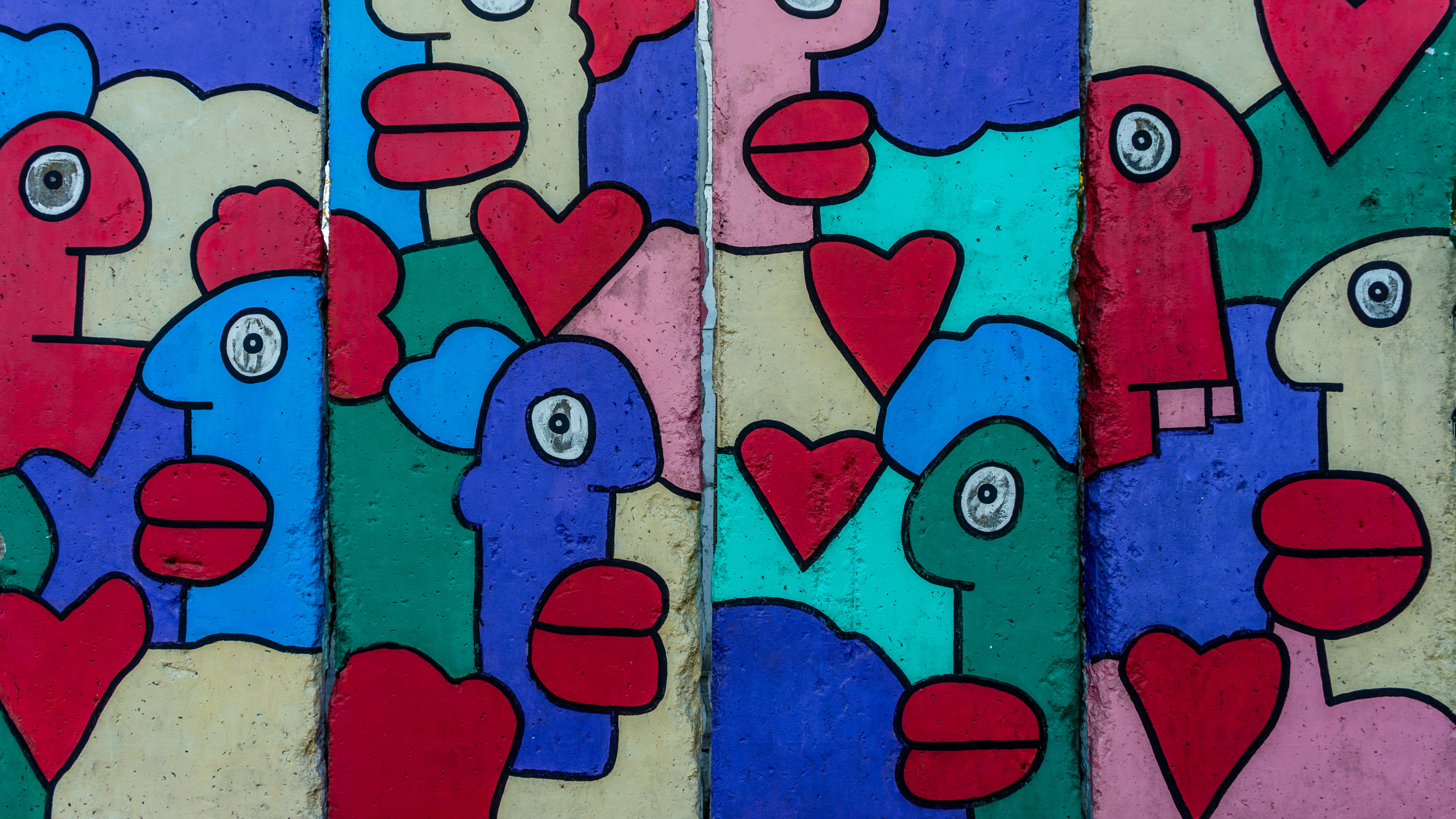 berlin wall, art, graffiti, monument, painting, structures