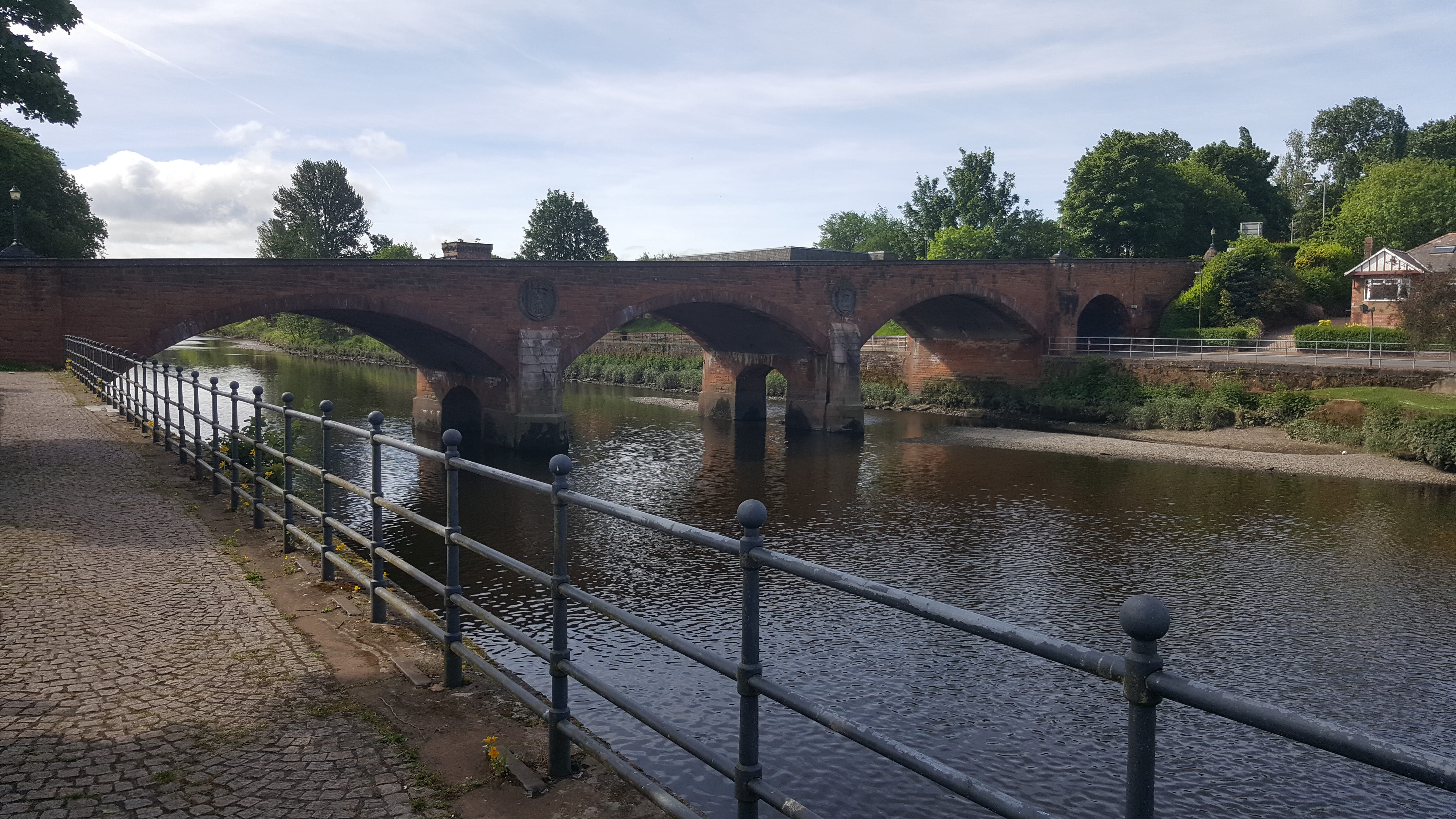 united kingdom, river nith, bridge, built structure, connection