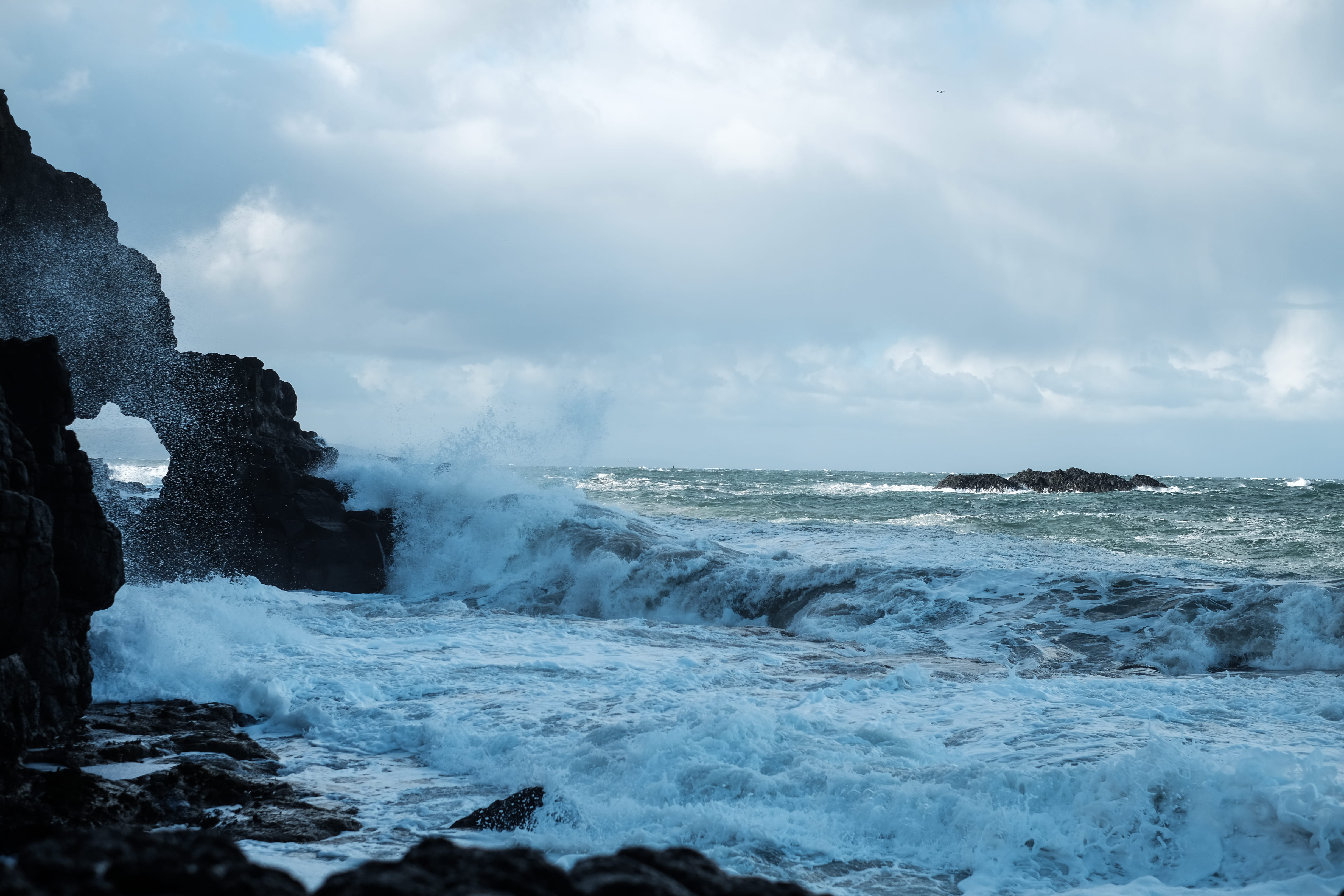 united kingdom, portstewart, water, blue, sea, ocean, coast