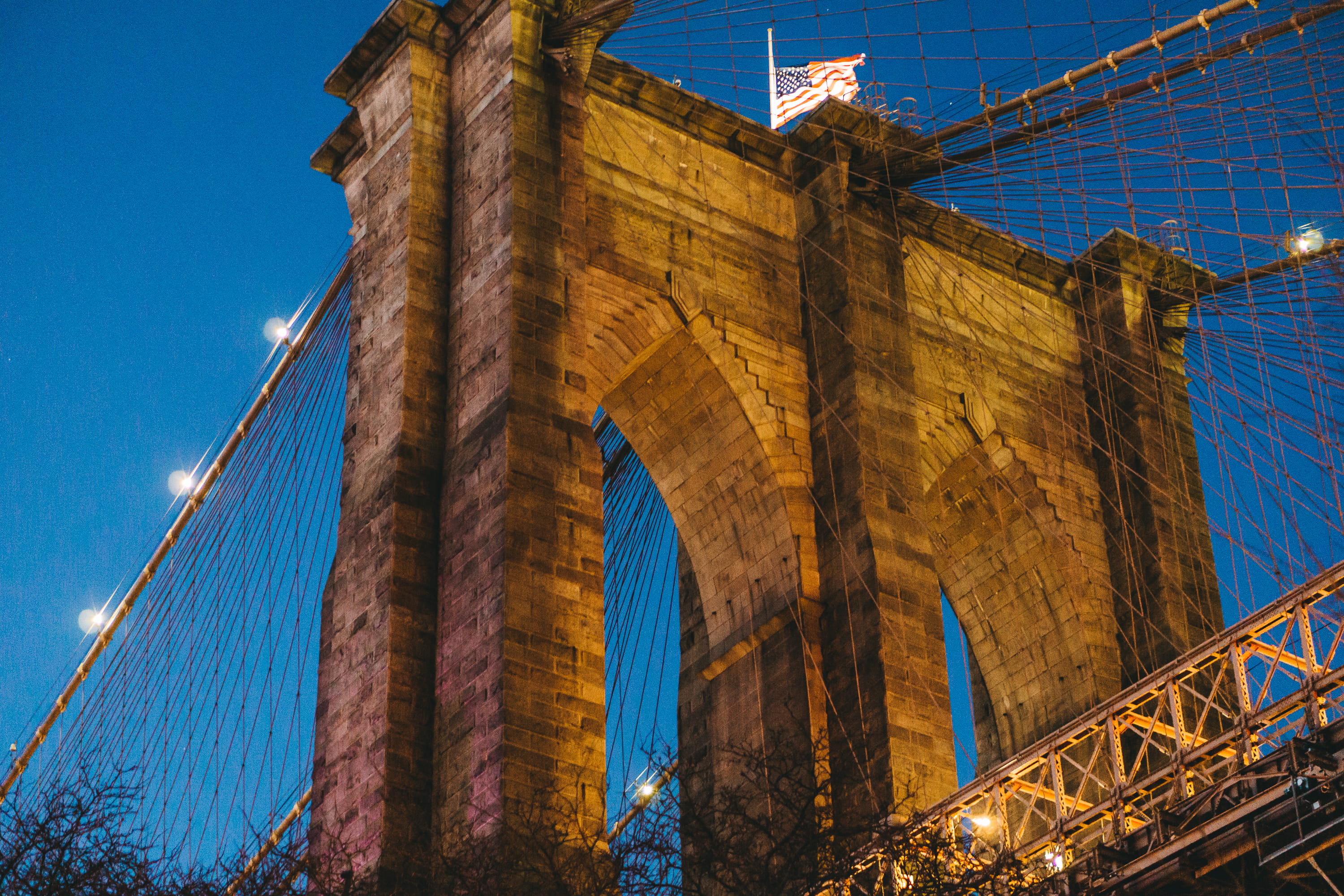 building, architecture, bridge, arched, construction, new york