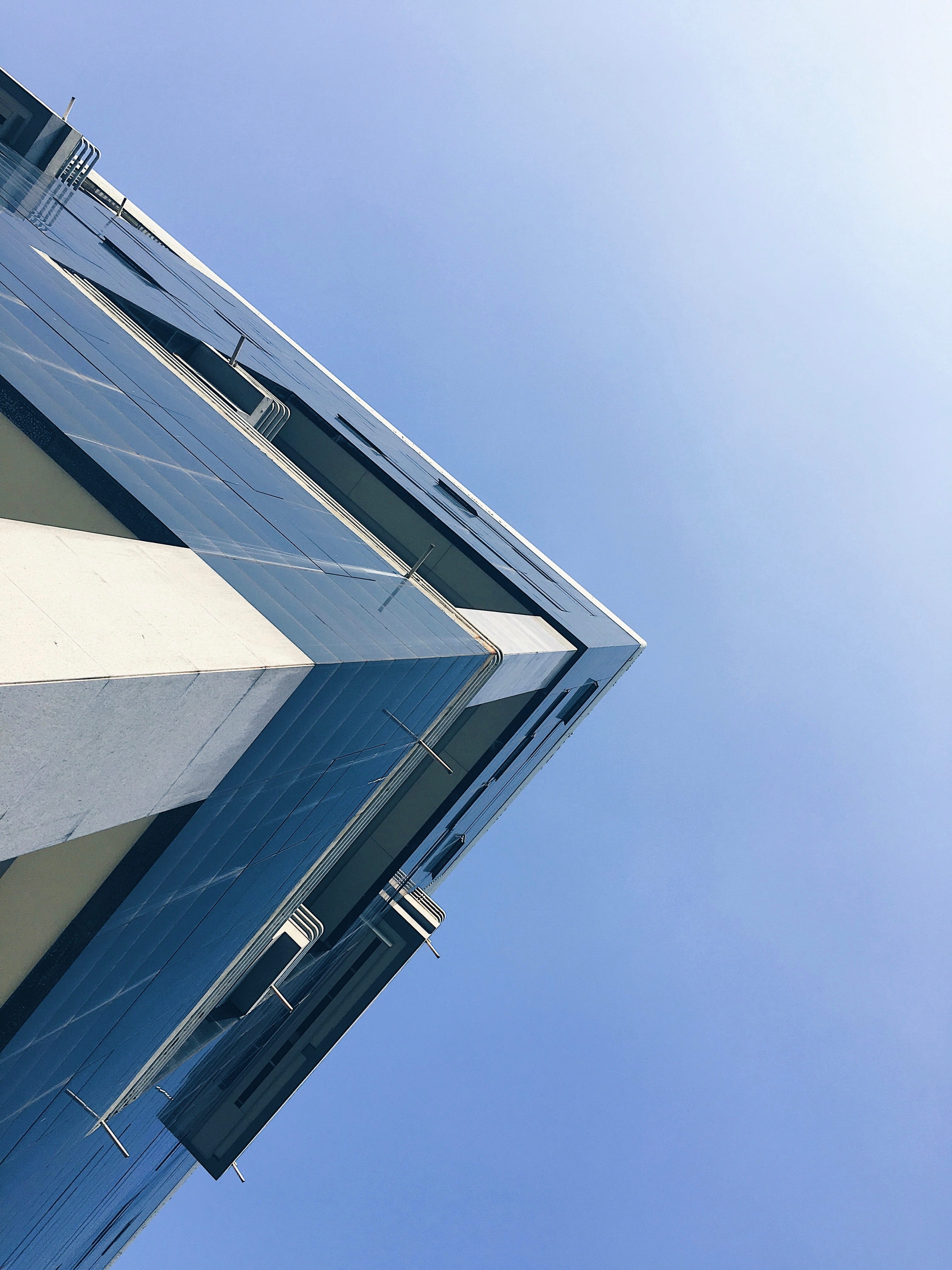 building, sky, clear sky, architecture, low angle view, built structure