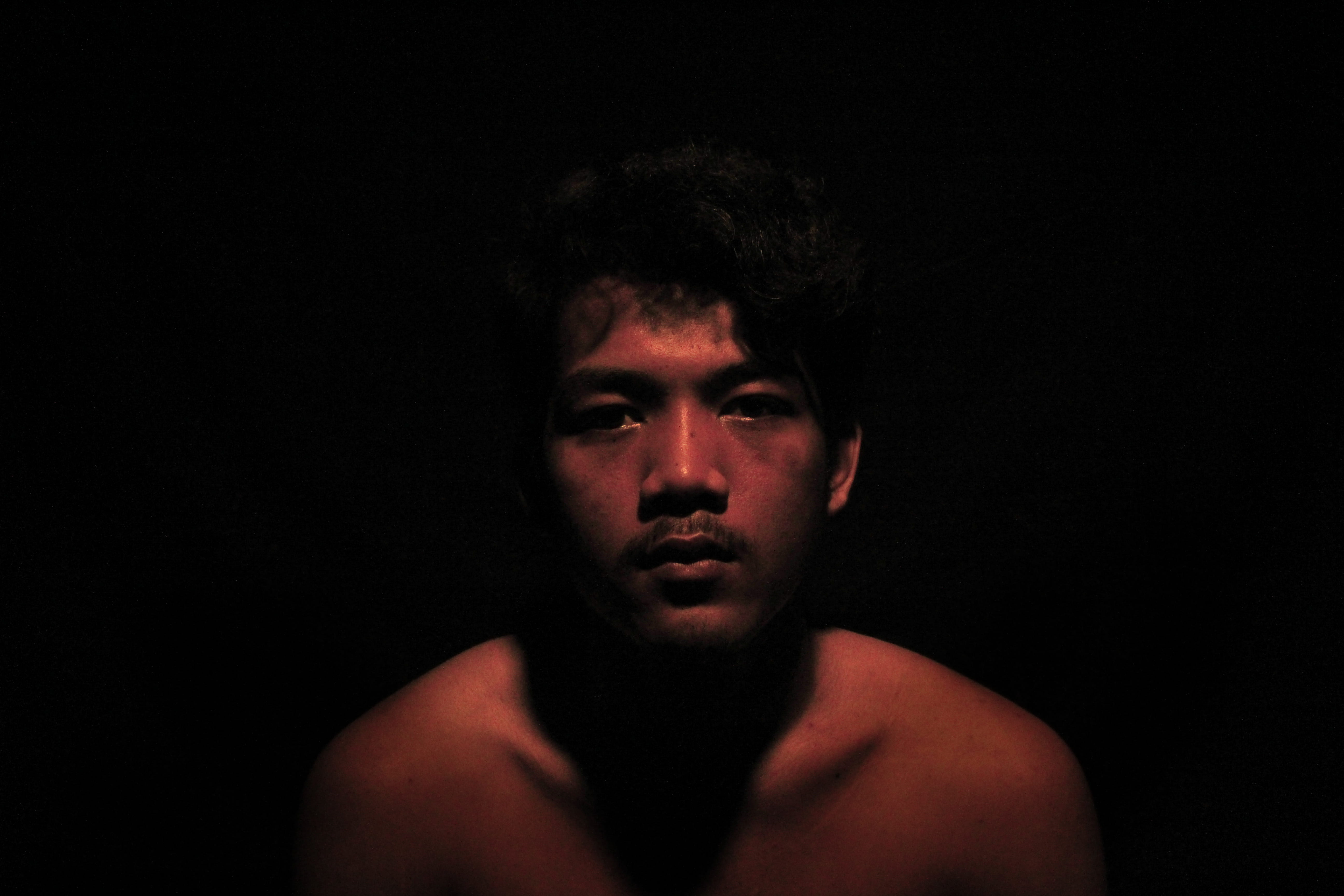 mood, potrait, self, selfpotrait, self potrait, red, angry