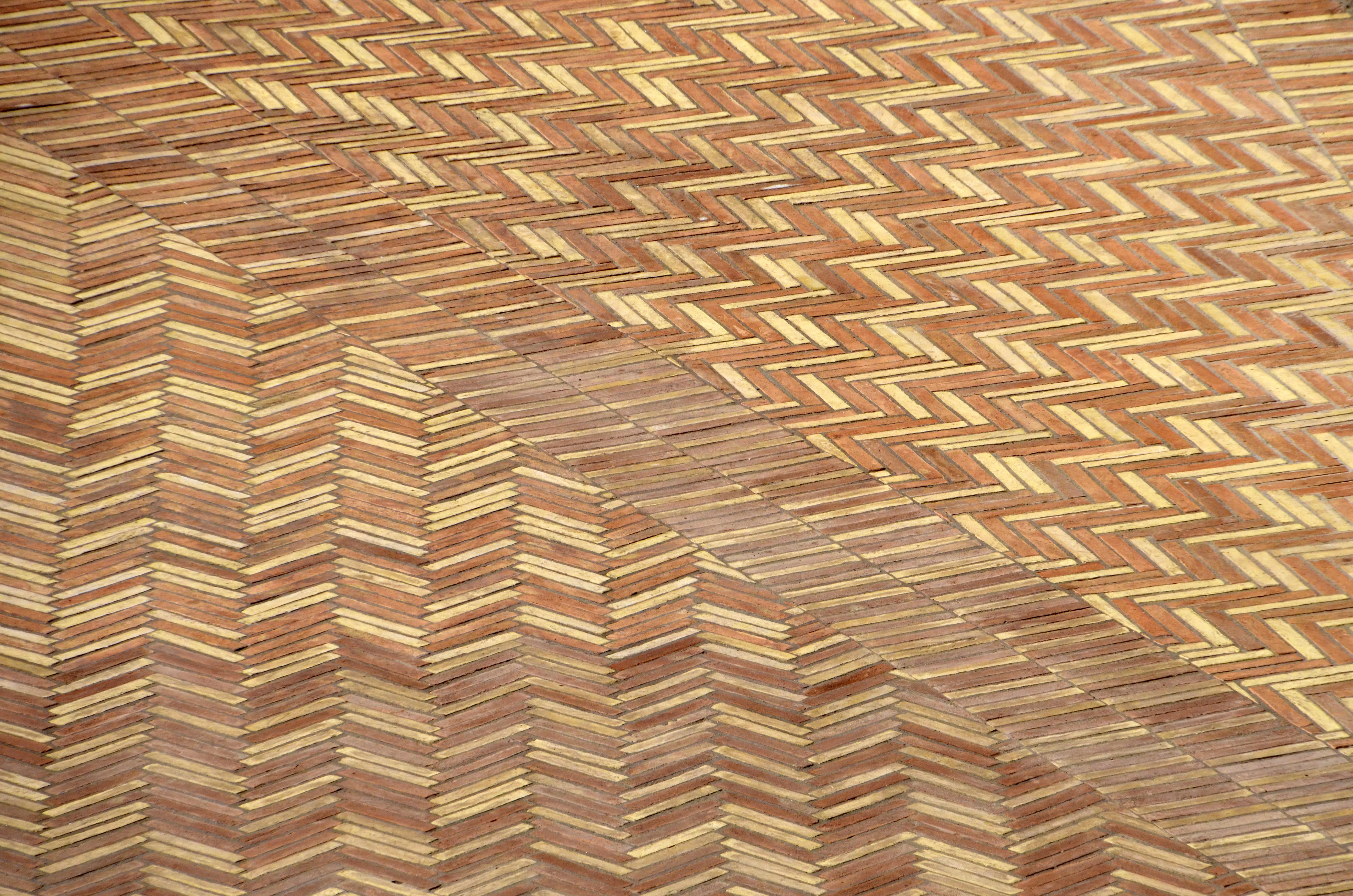 tiles, perspective, brown, floor, pattern, backgrounds, full frame