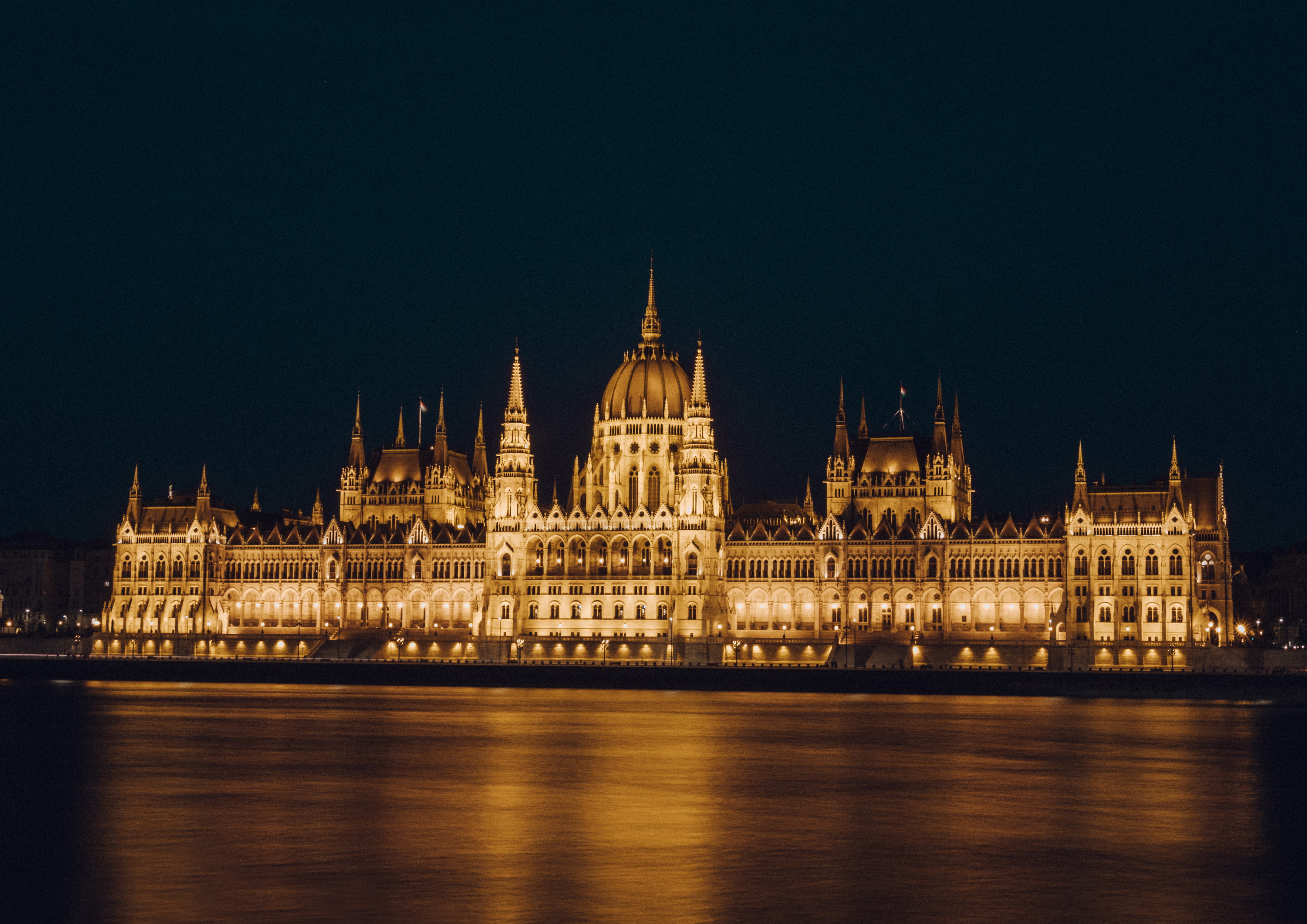 gold palace, night, architecture, illuminated, built structure
