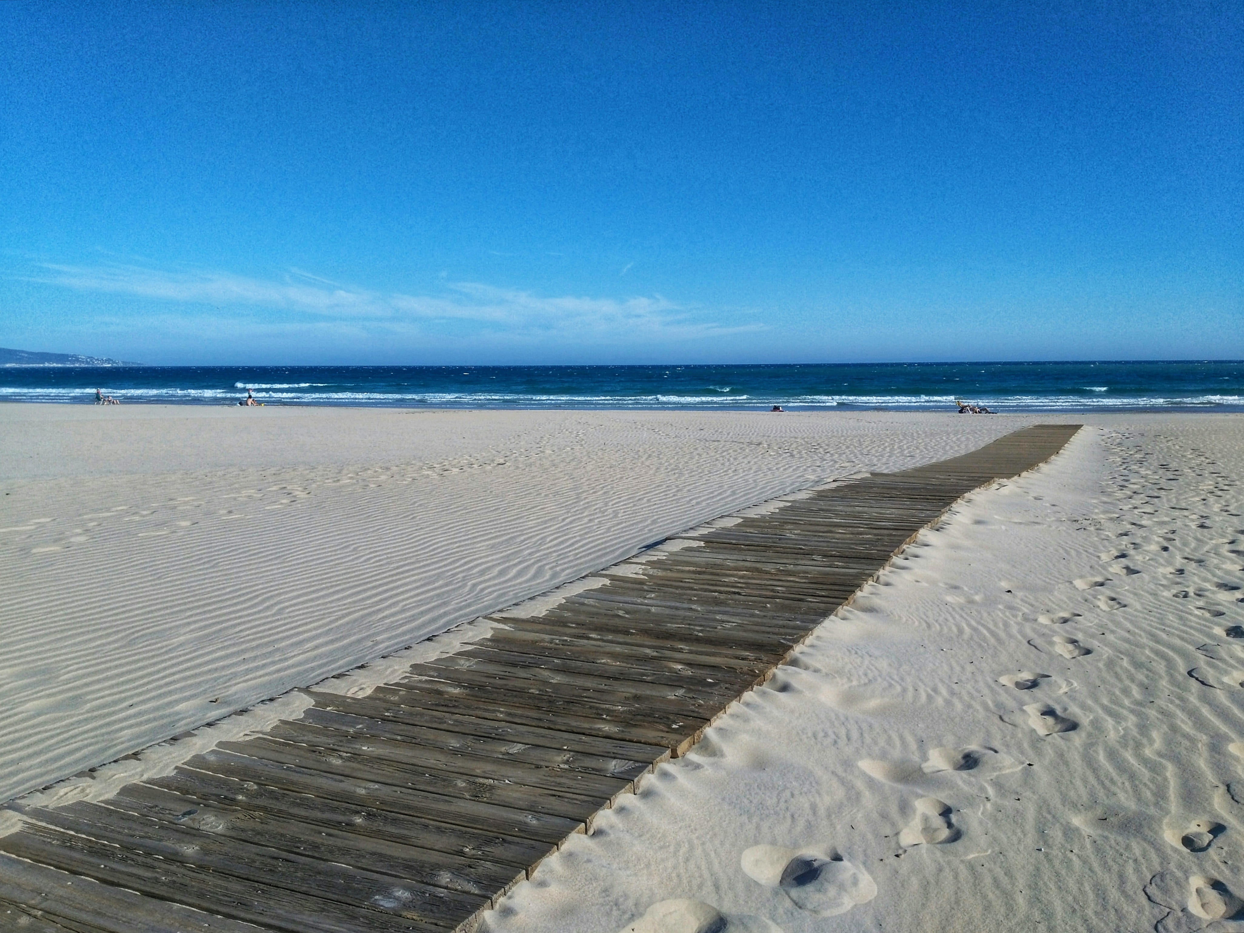 spain, benidorm, almadraba, beach, path, sand, way, road, water