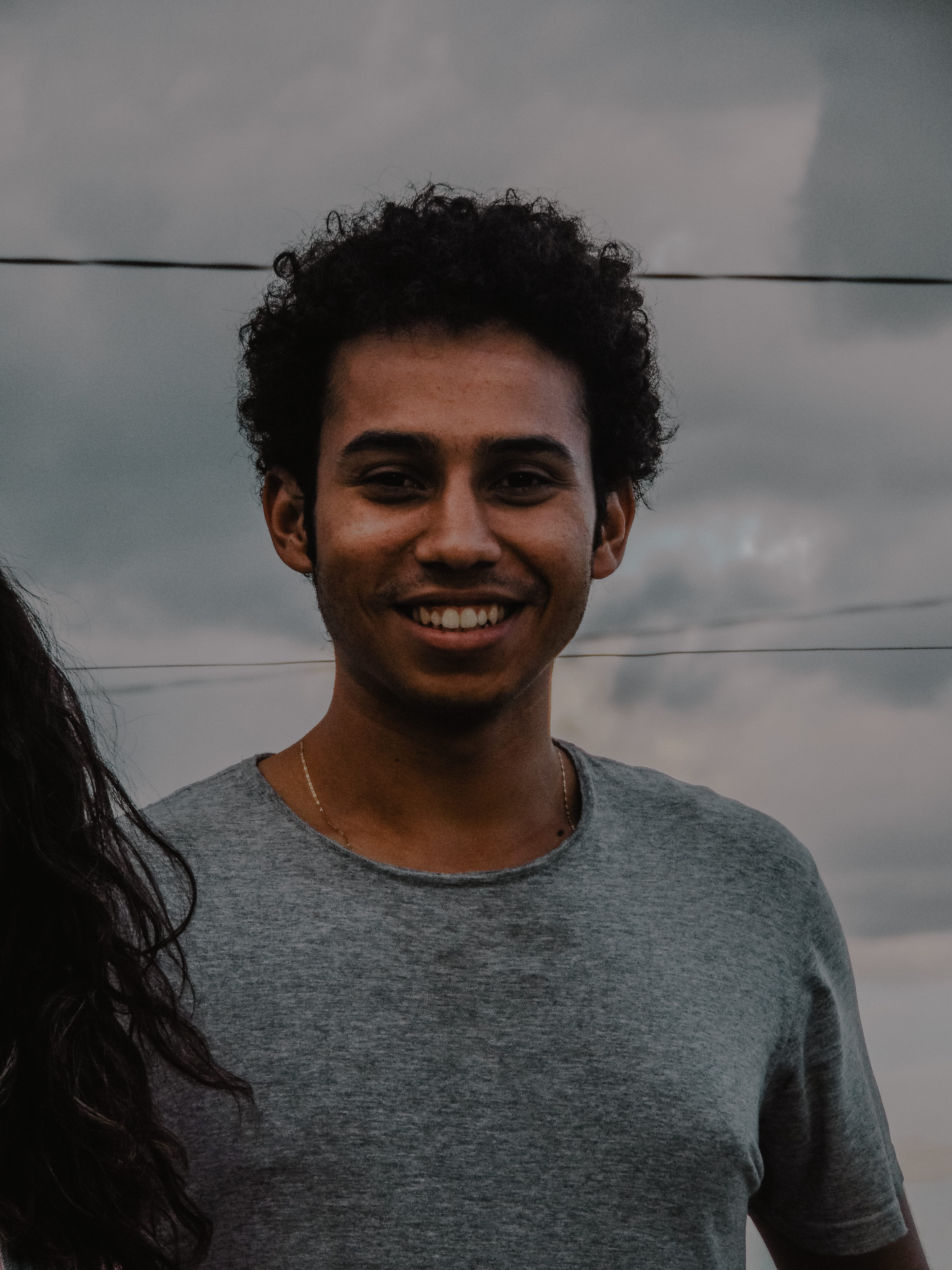 portrait, looking at camera, smiling, happiness, front view