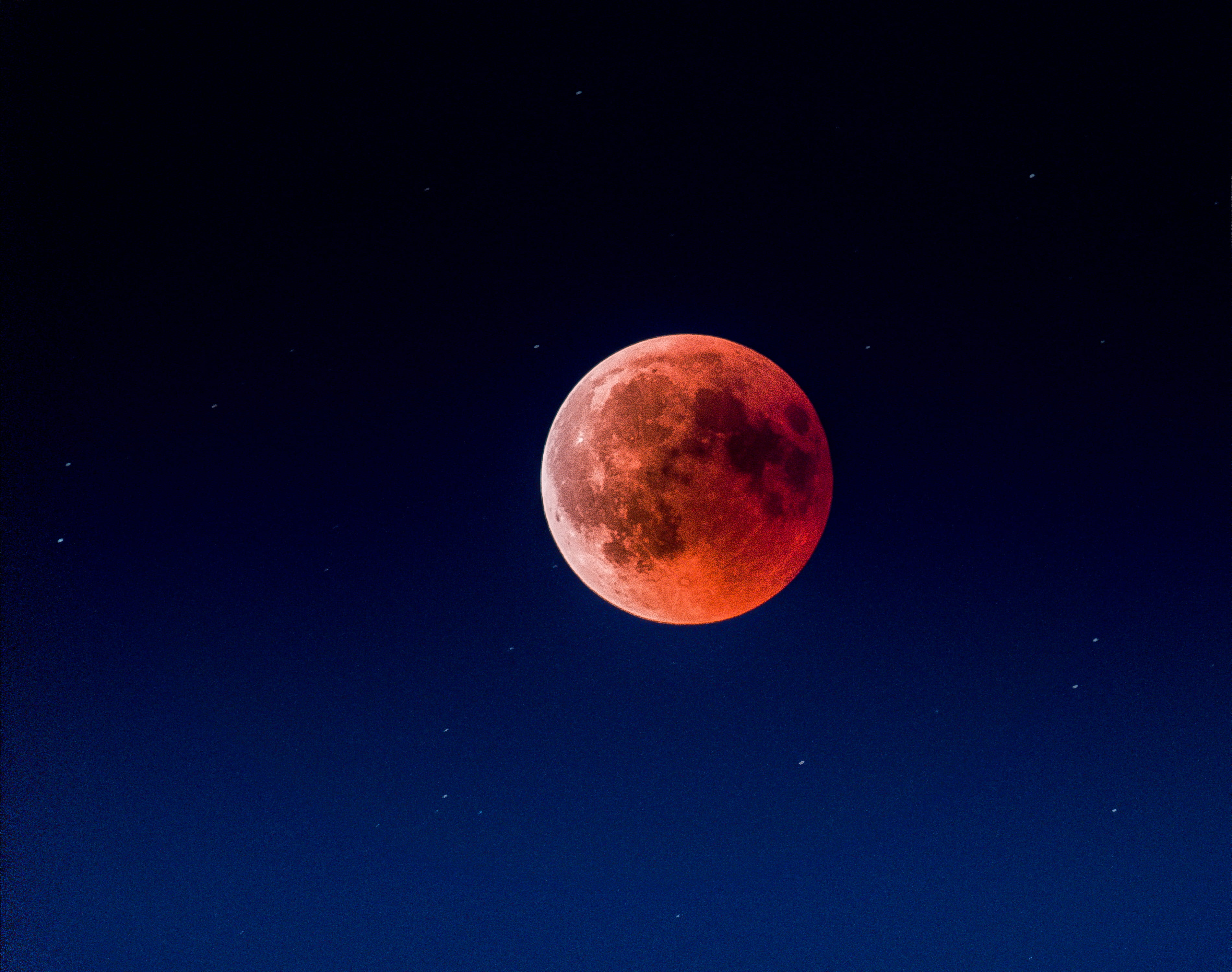 blood moon at night time, space, moonscape, astronomy, astrophotography