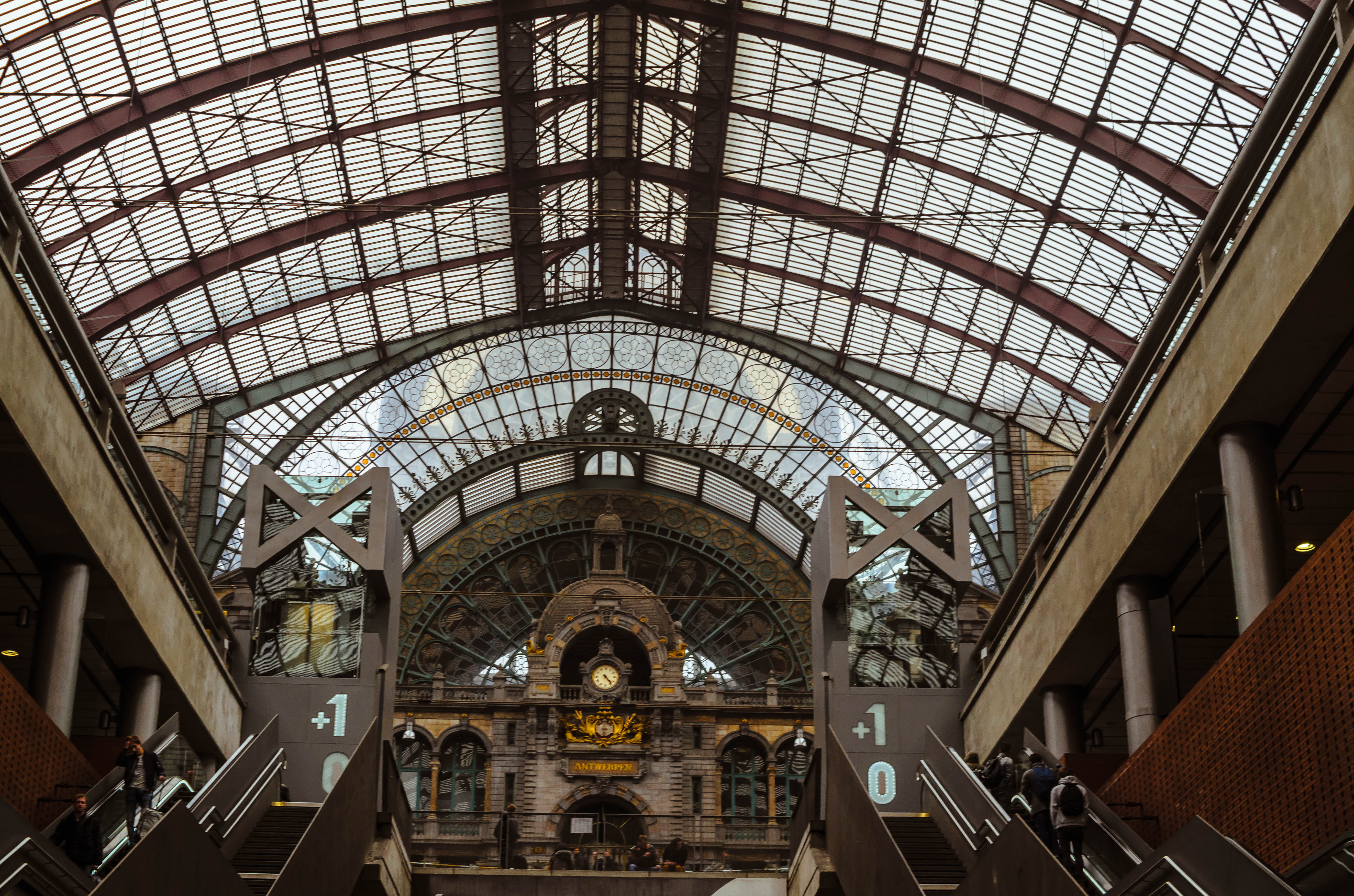 station, architecture, built structure, indoors, ceiling, low angle view