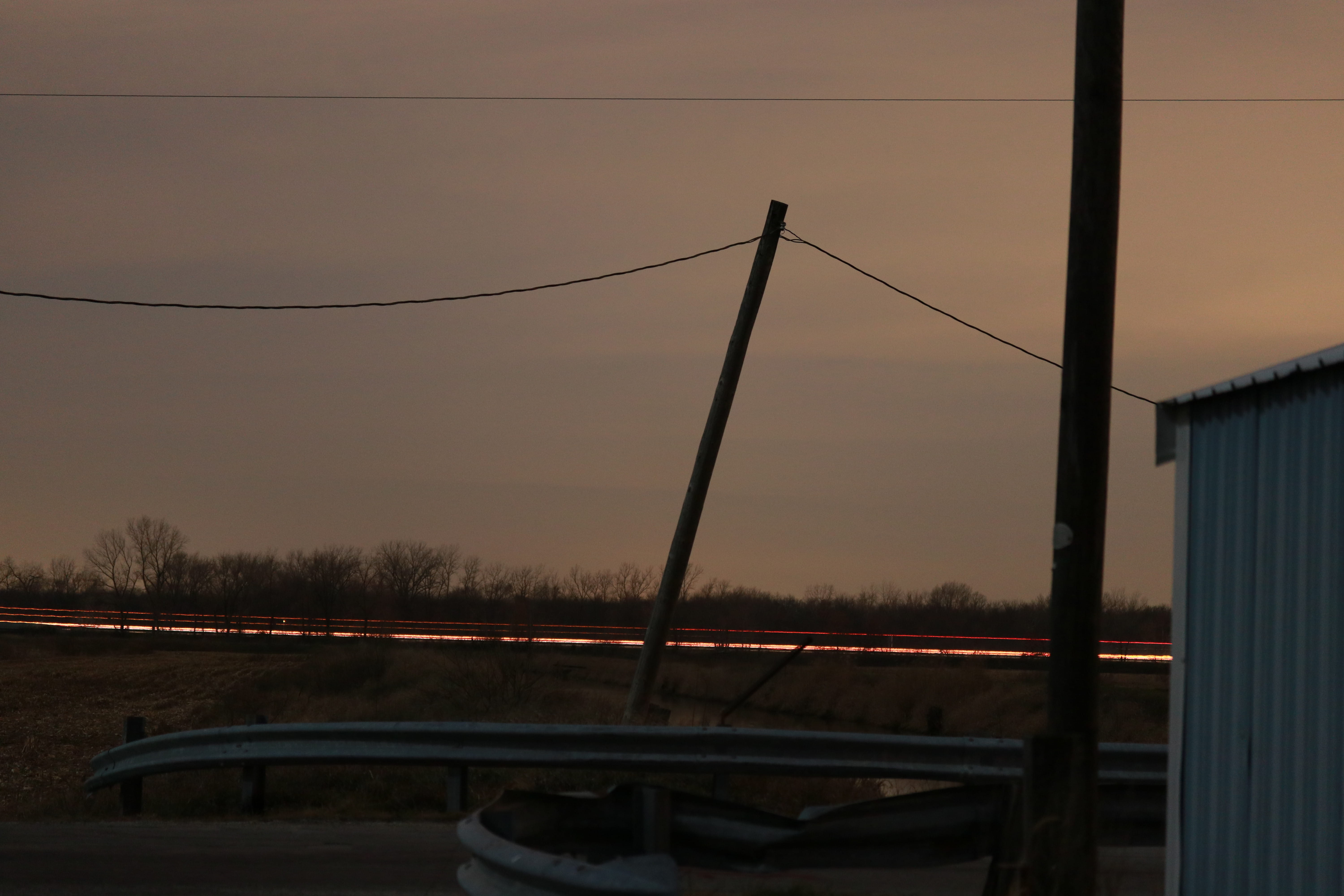long exposure, sky, sunset, built structure, transportation