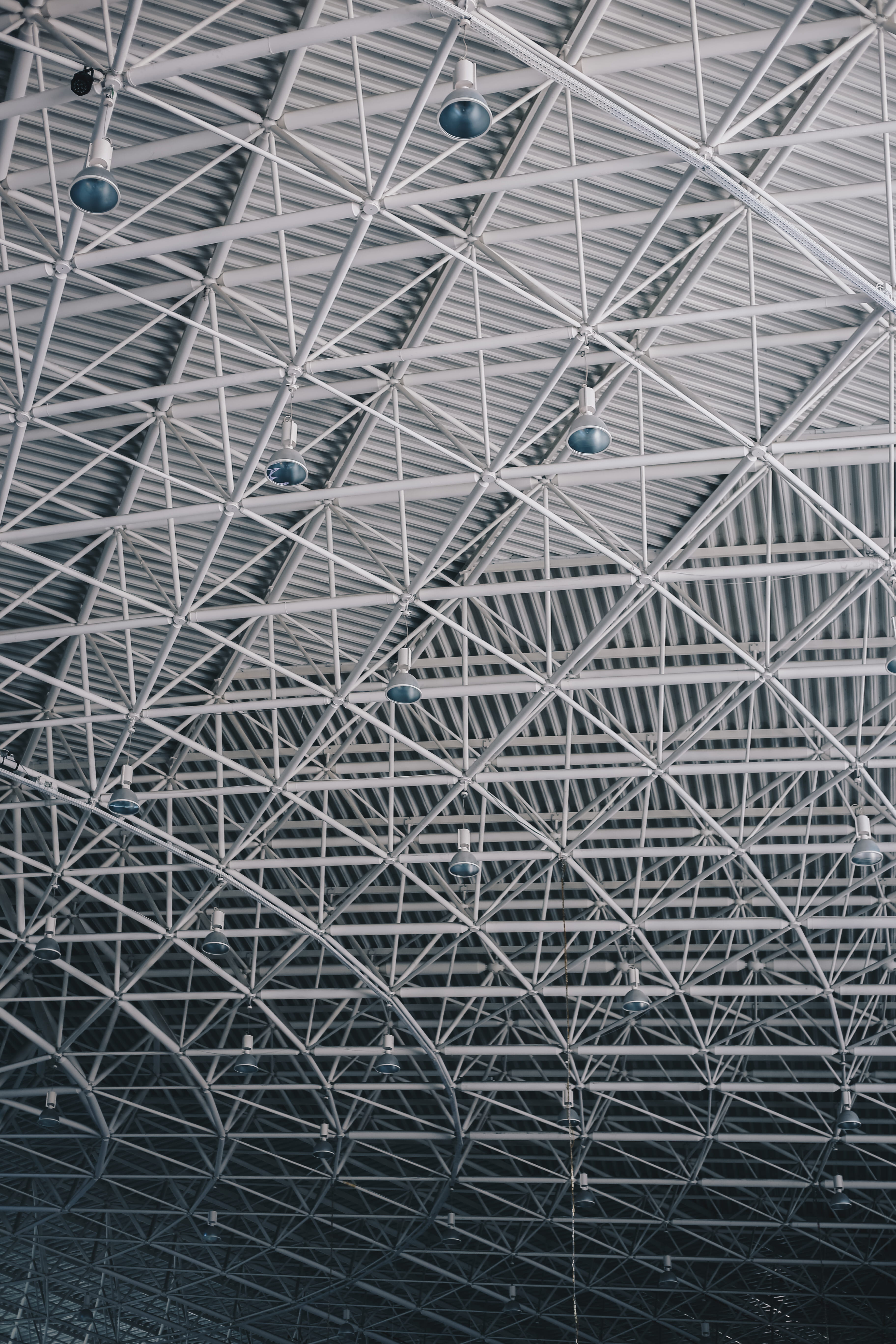 ceiling, structure, pattern, light, stadium, architecture, modern design