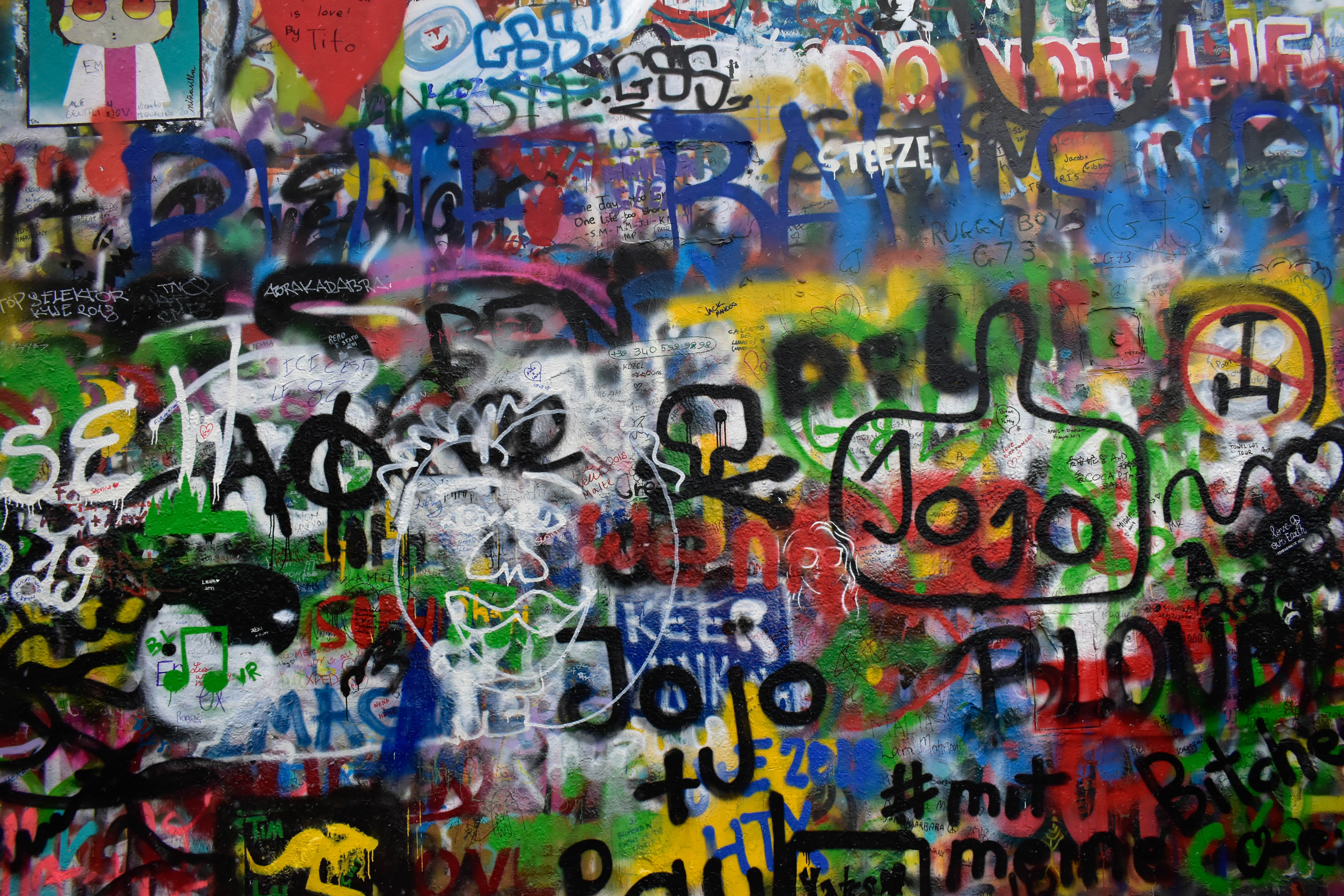 graffiti wall, multi colored, art and craft, creativity, text