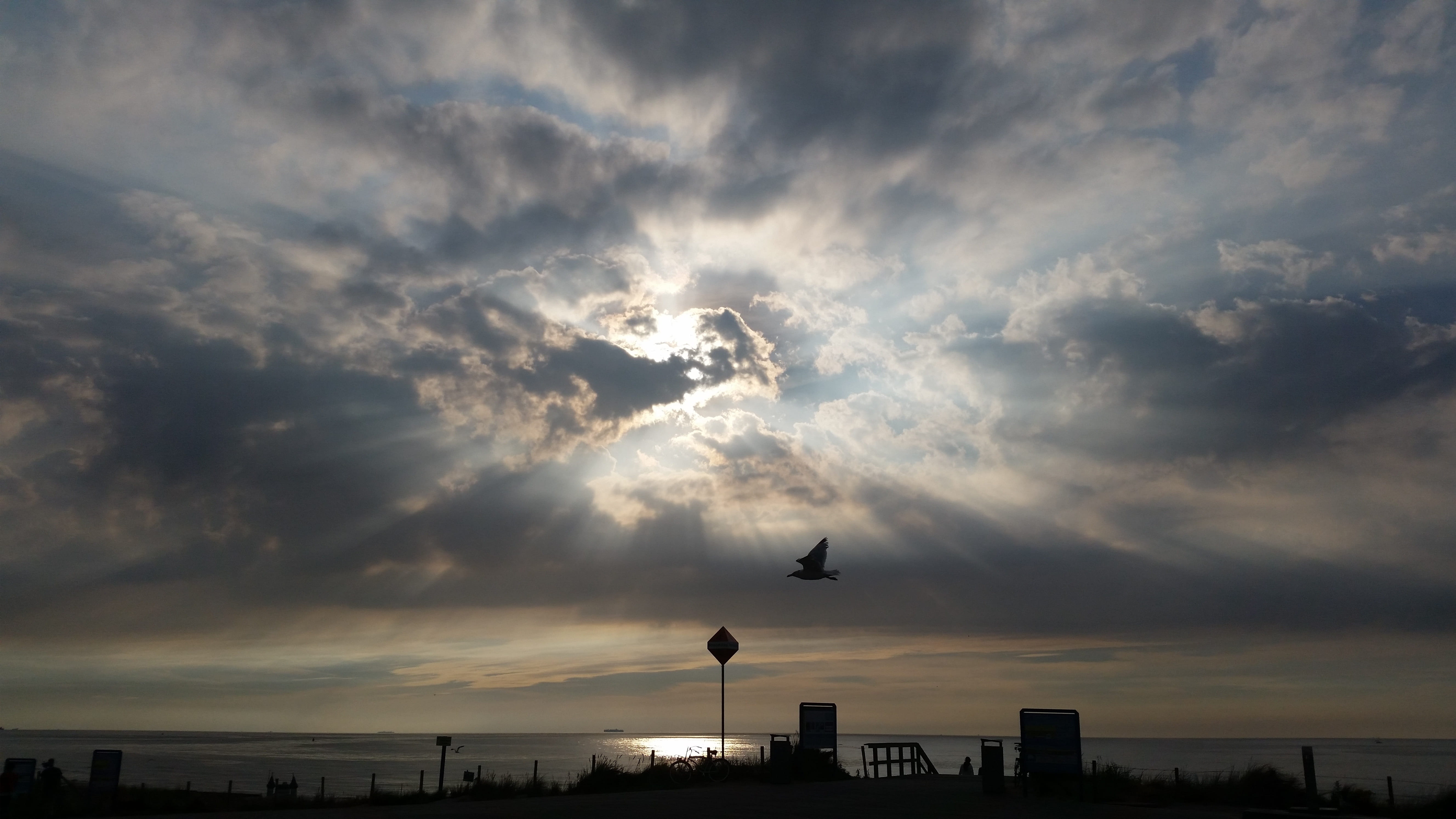 sunset, sky, nature, cloud, sunlight, cloud - sky, building exterior