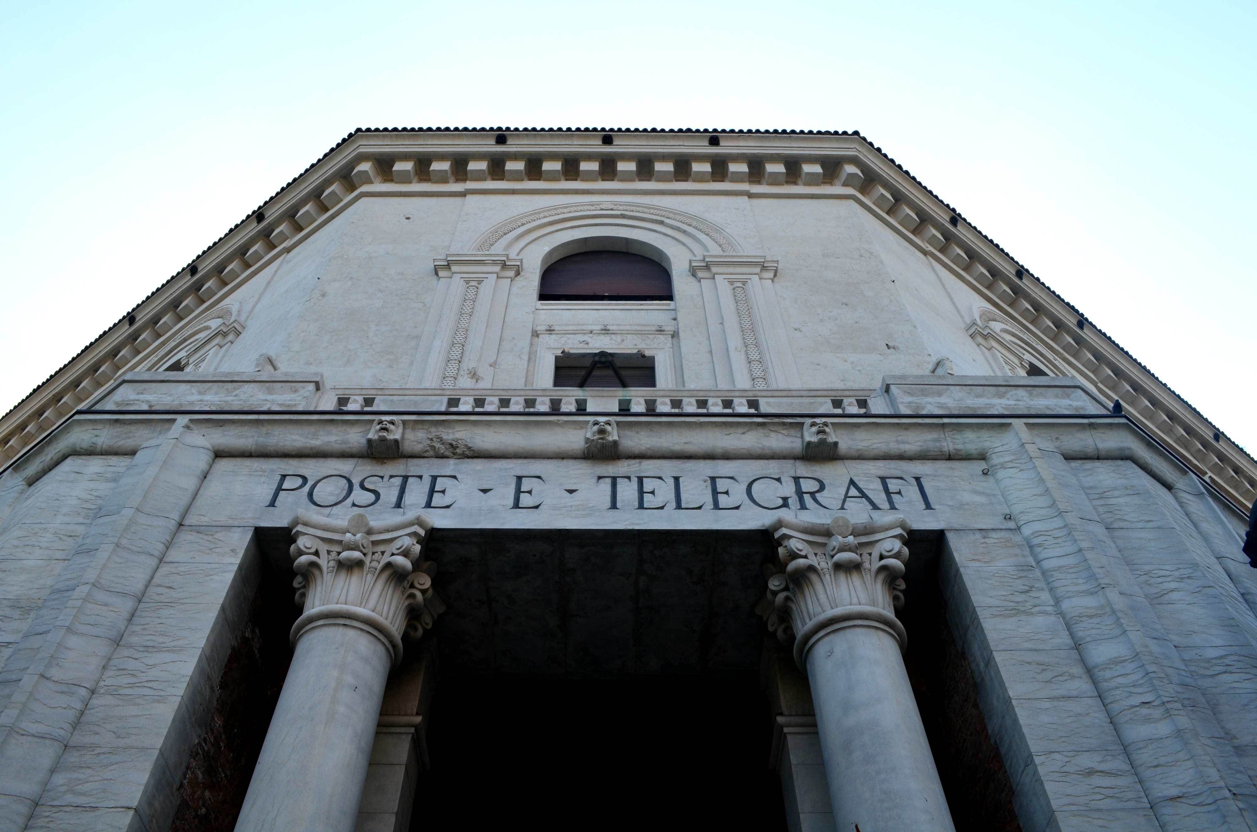 italy, building, post office, architecture, built structure