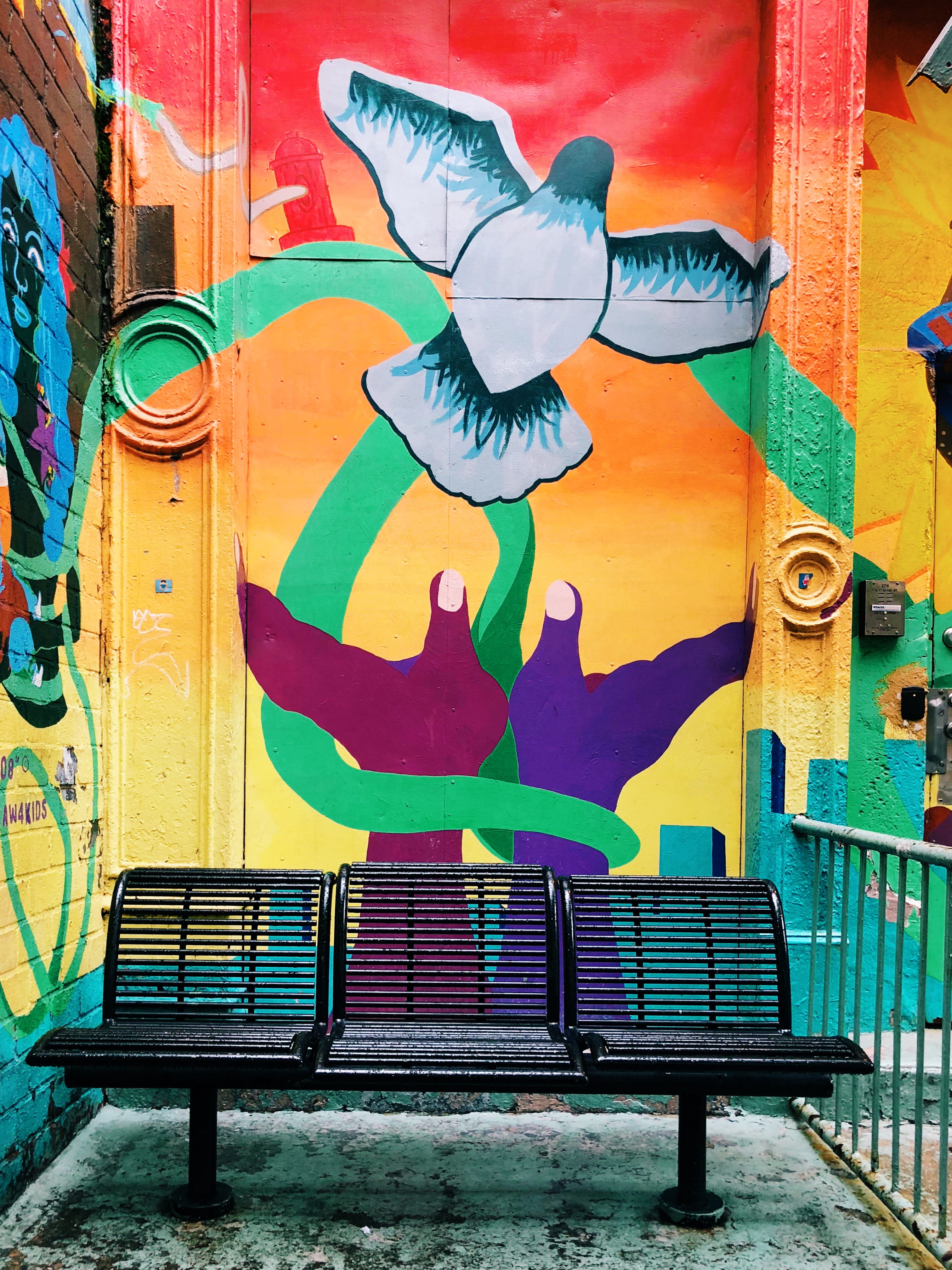 graffiti, art and craft, creativity, multi colored, built structure