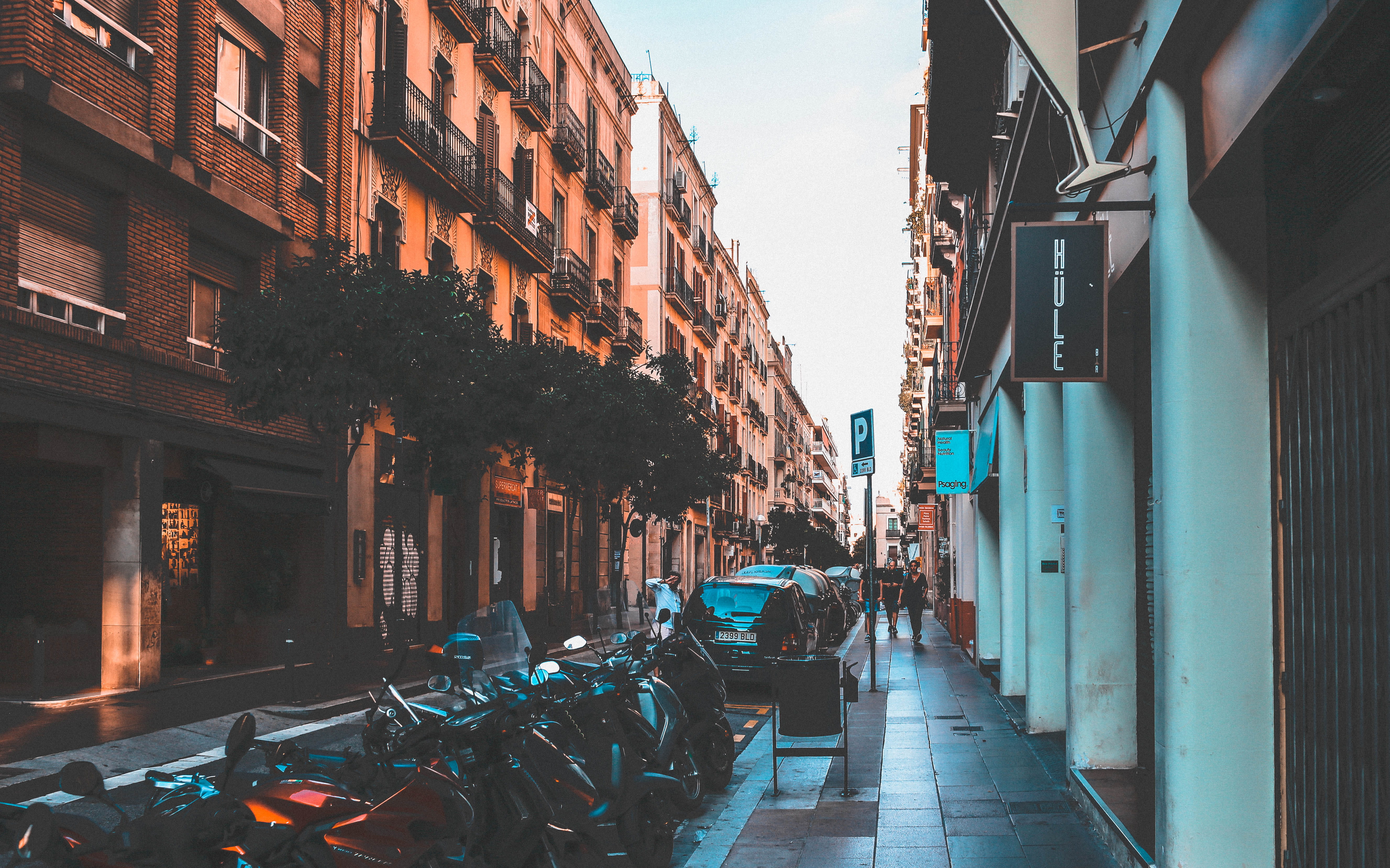 road between buildings, architecture, building exterior, city