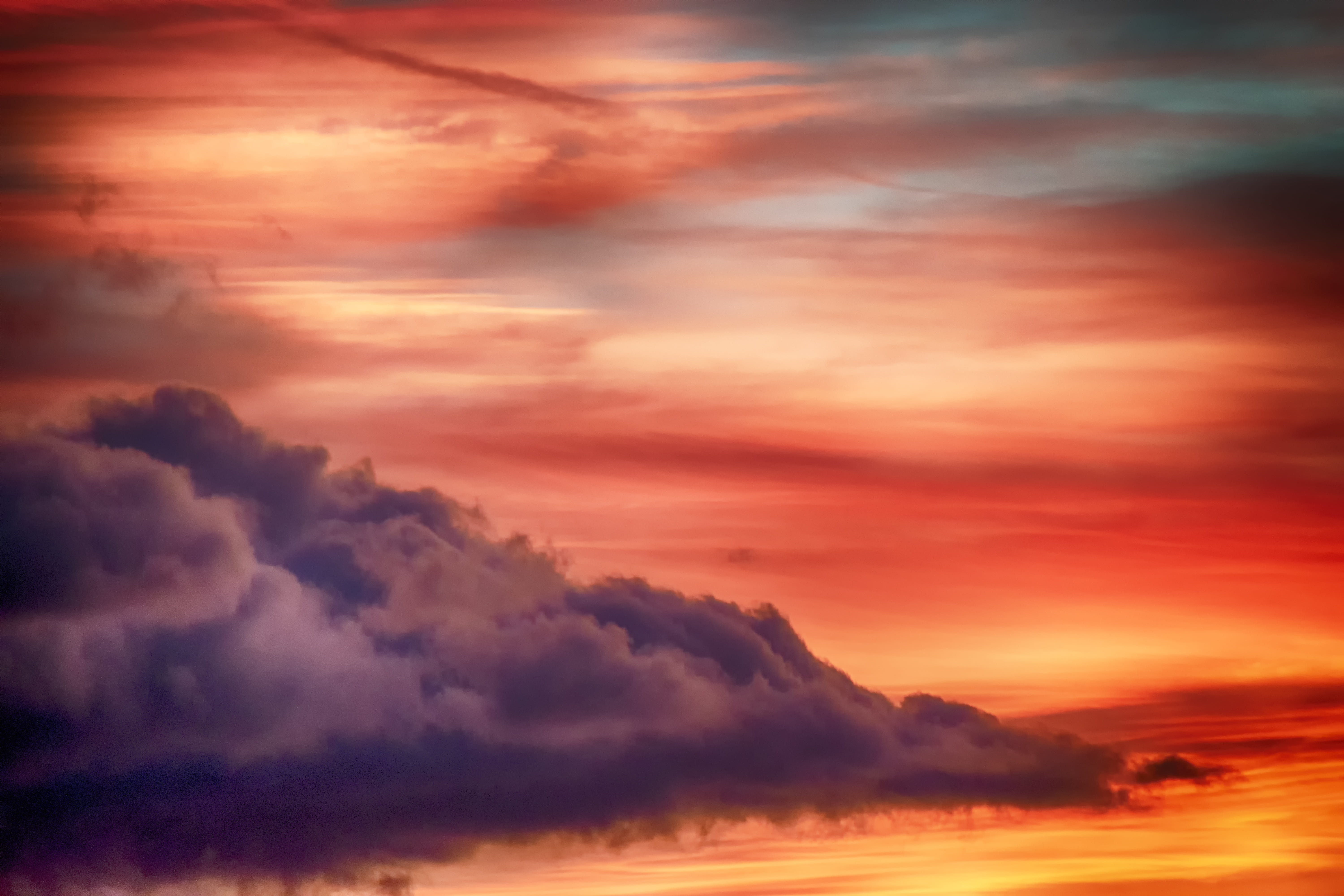 sky, clouds, sunset, twilight, cloud - sky, scenics - nature