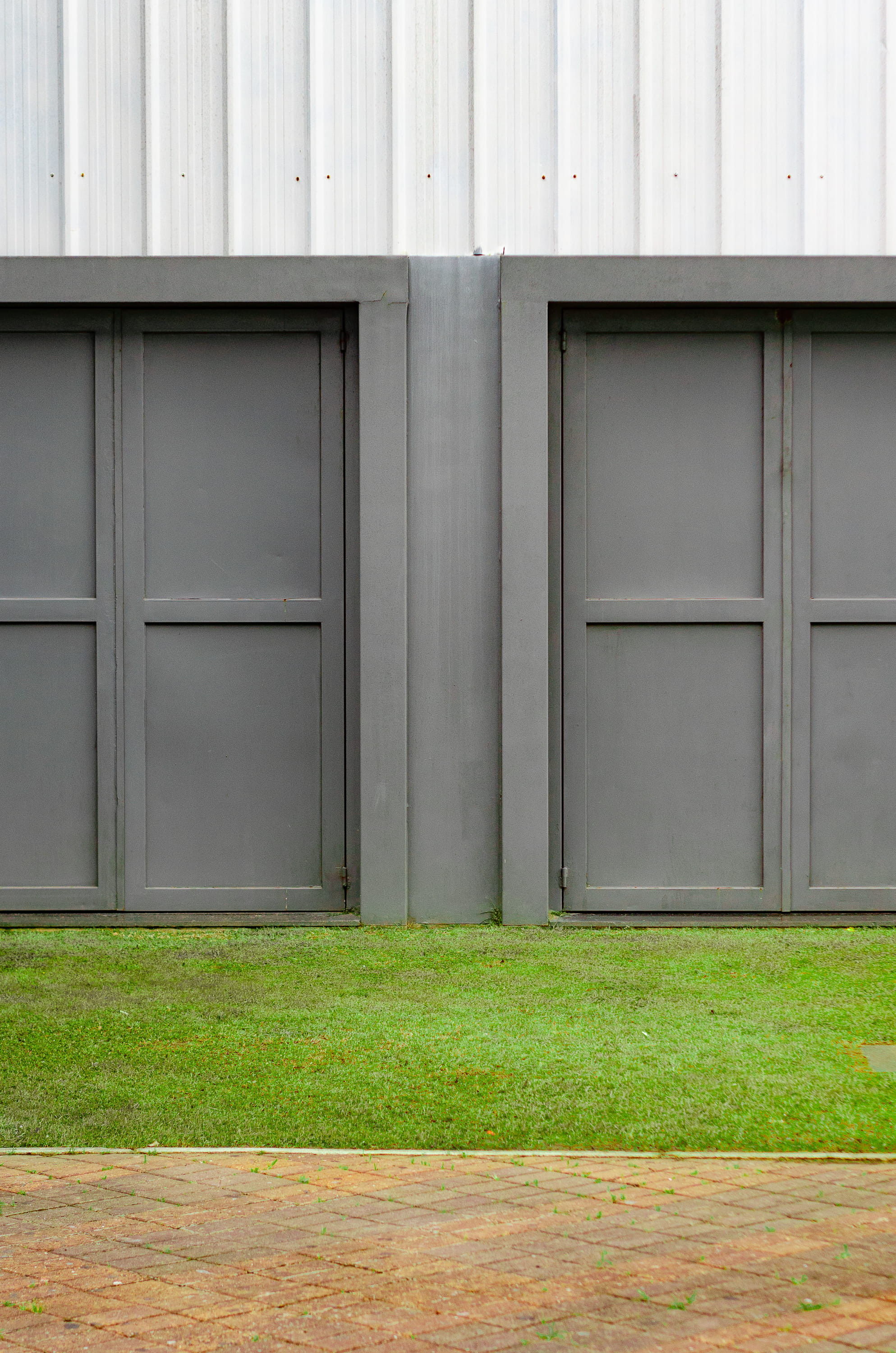 Gray Door, architecture, building, construction, daylight, design