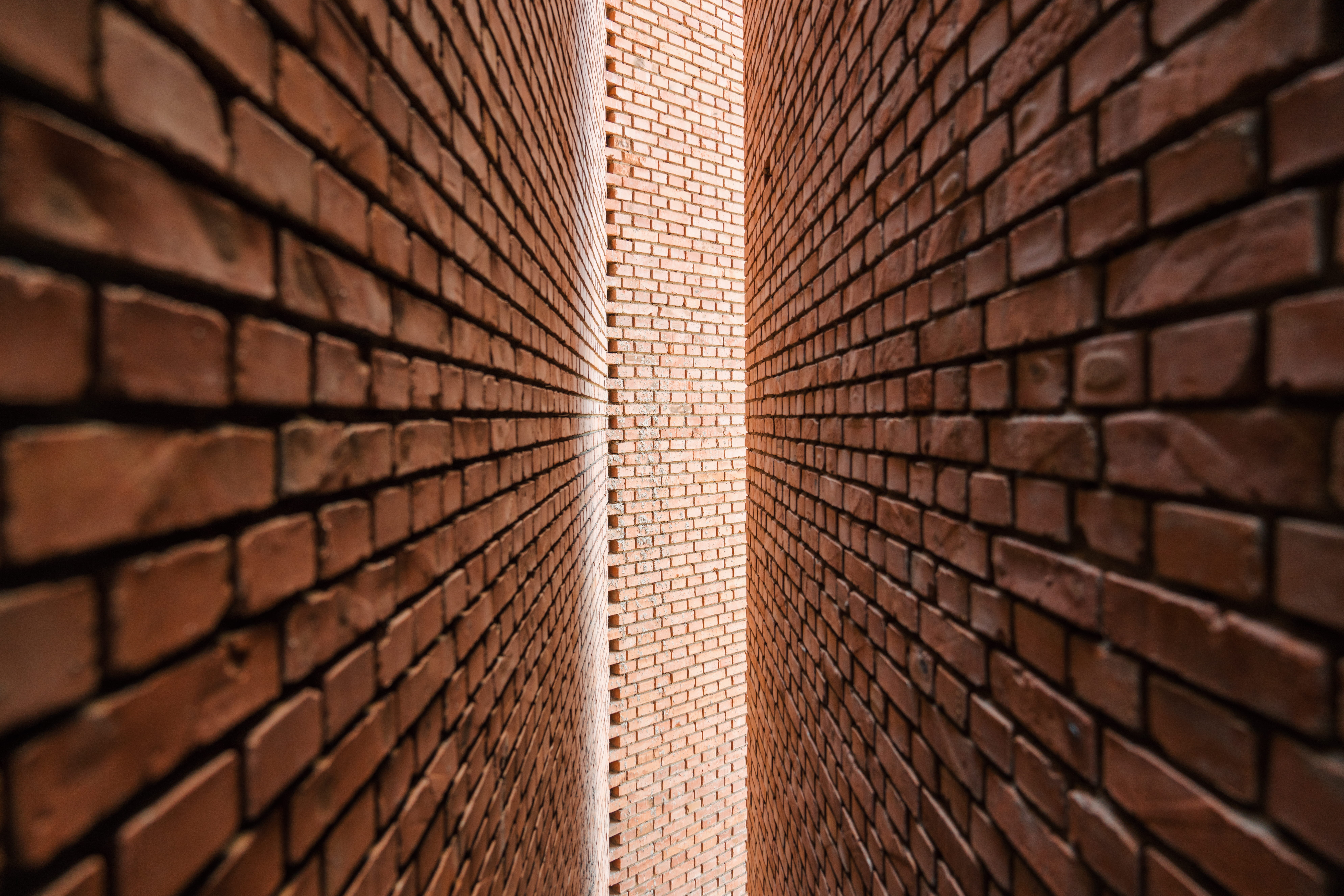 narrow brown bricks, architecture, built structure, building exterior