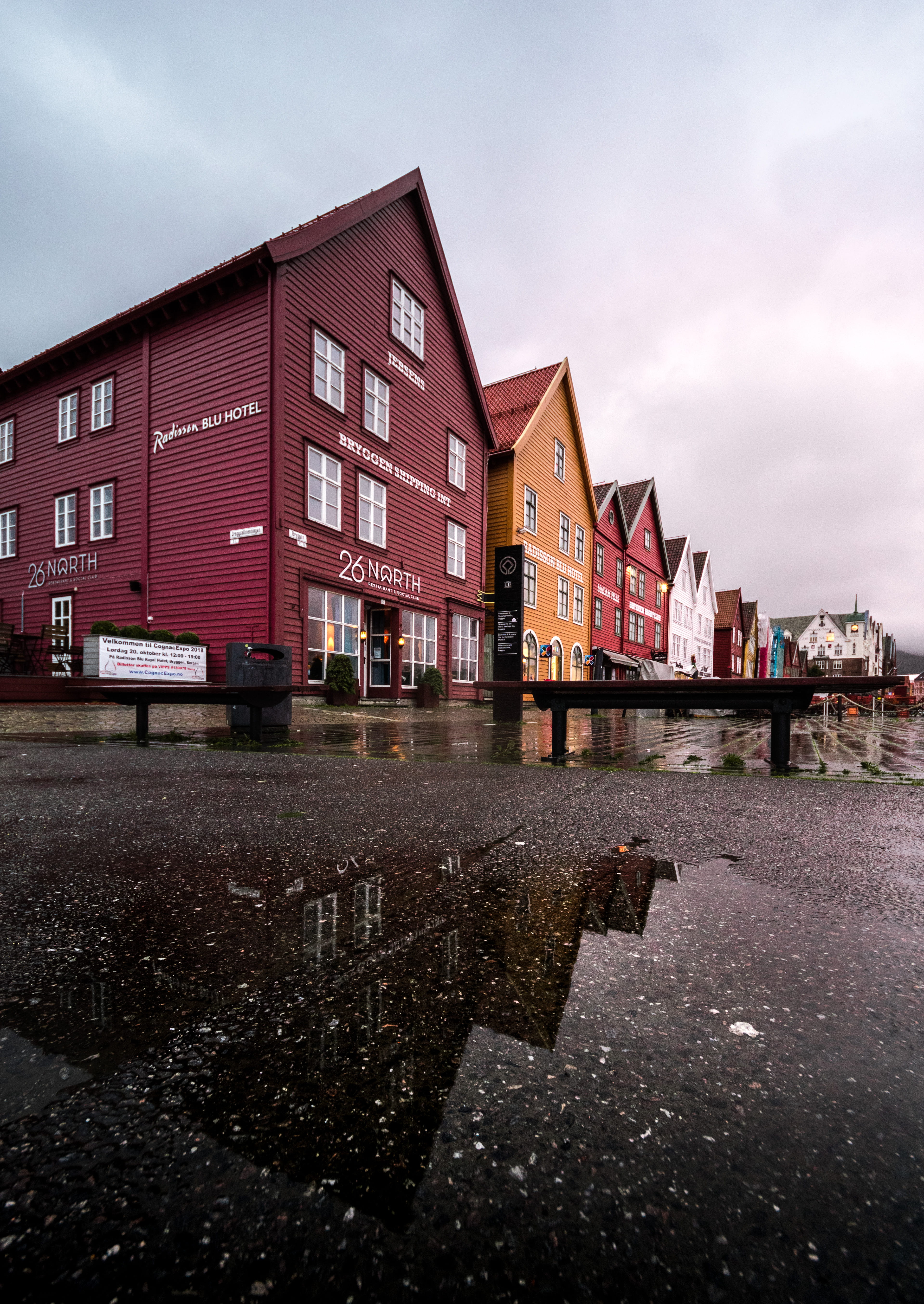 establishments under cloudy sky, architecture, building exterior