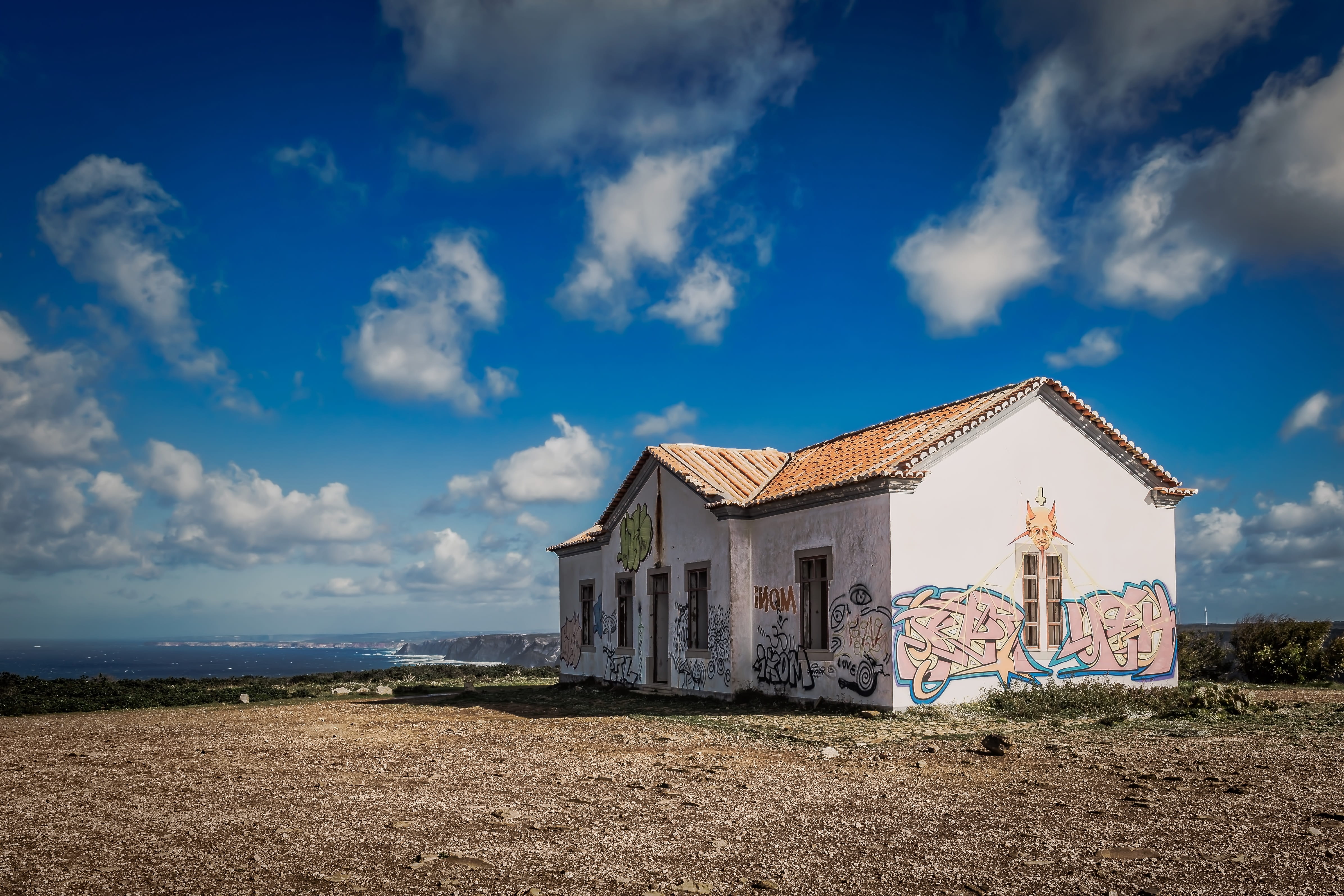 house, empty, abandoned, building, architecture, spooky, cloud - sky