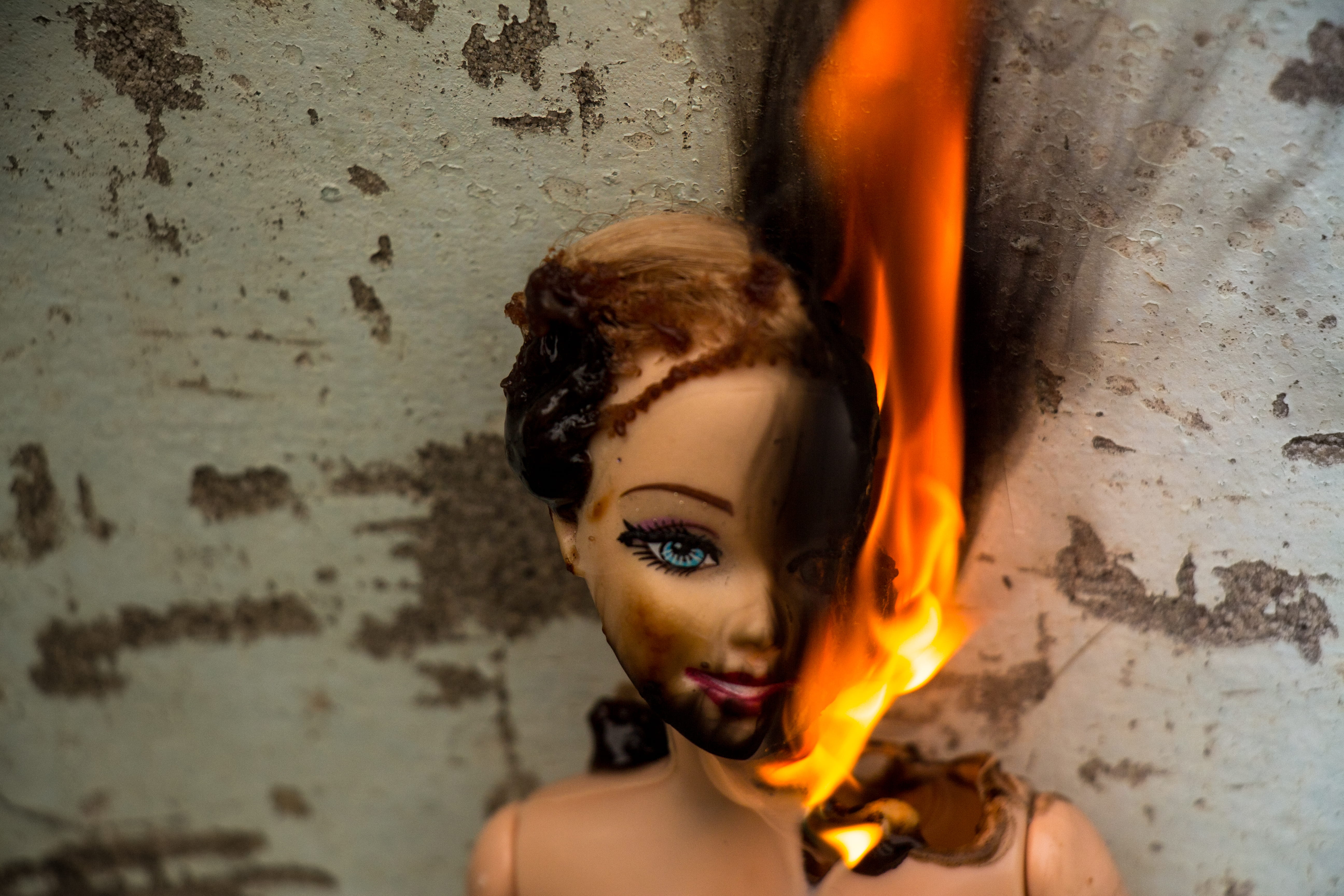 australia, perth, barbie, doll, fire, flame, portrait, heat - temperature