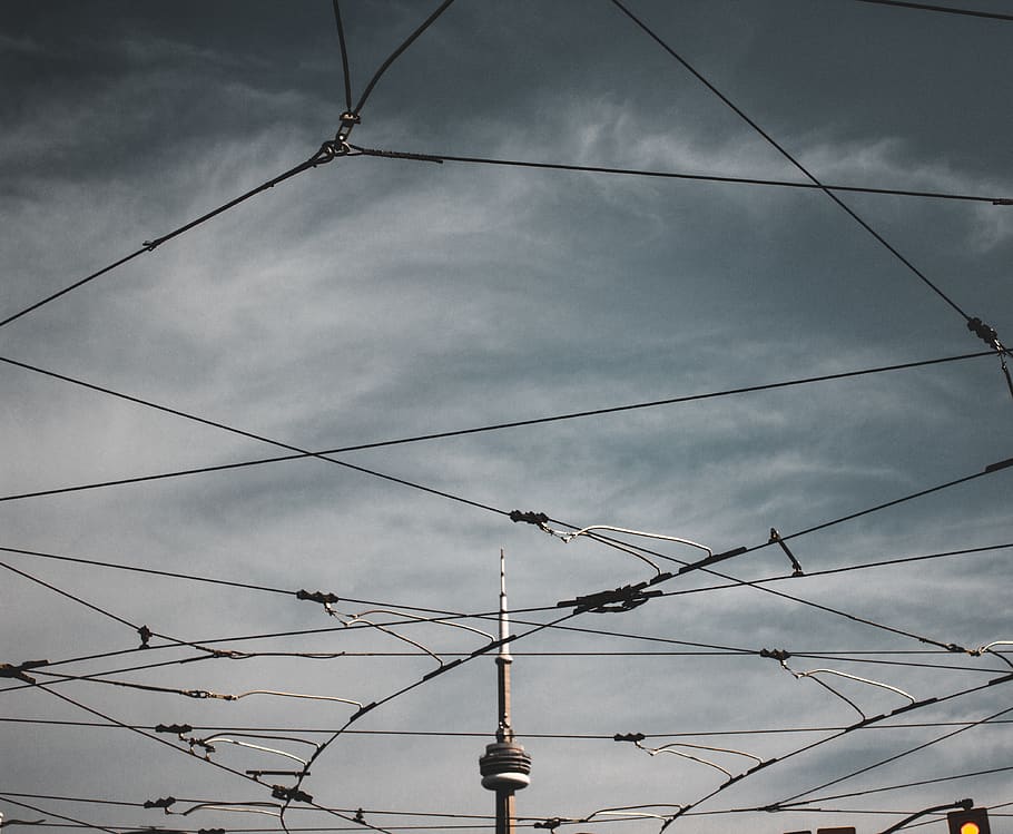 Space Needle, Seattle, grey, canada, toronto, power lines, electrical device HD wallpaper