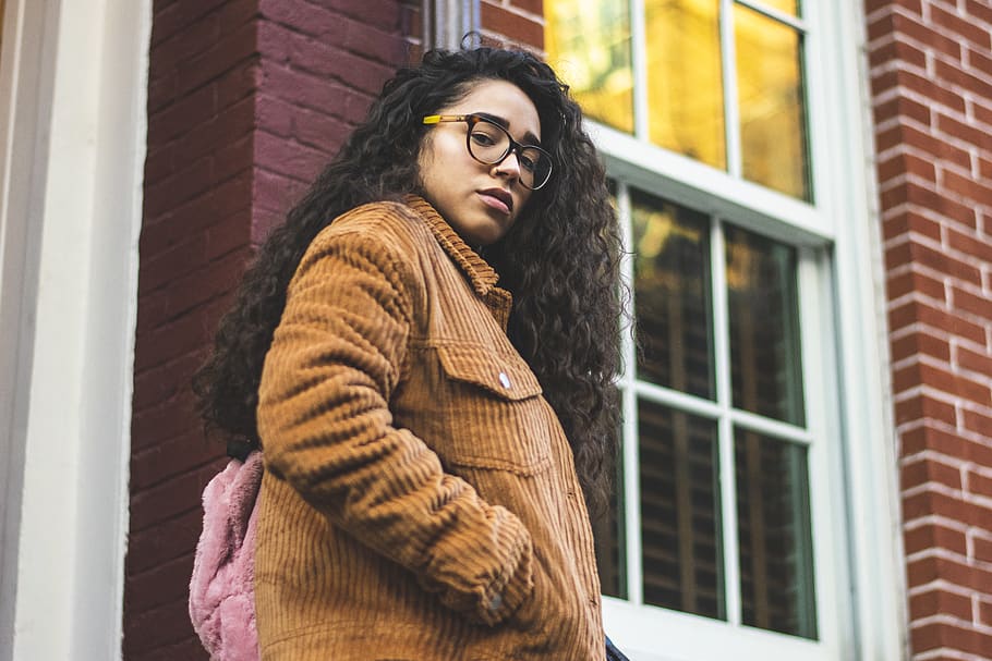 Woman within corduroy on sale jacket