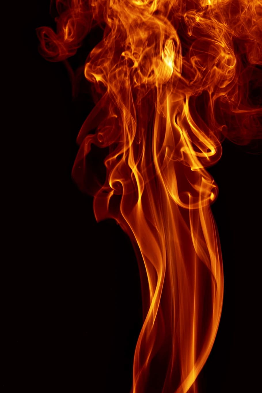 background, smoke, isolated, black, smooth, shape, abstract HD wallpaper