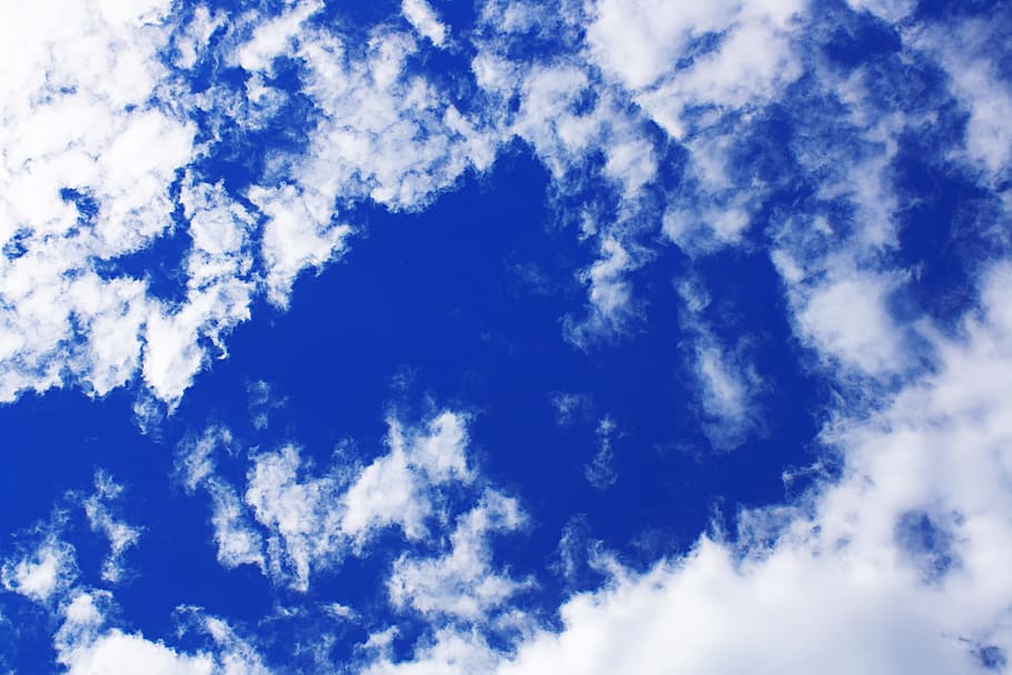 air, atmosphere, background, beautiful, blue, blue-sky, bright HD wallpaper