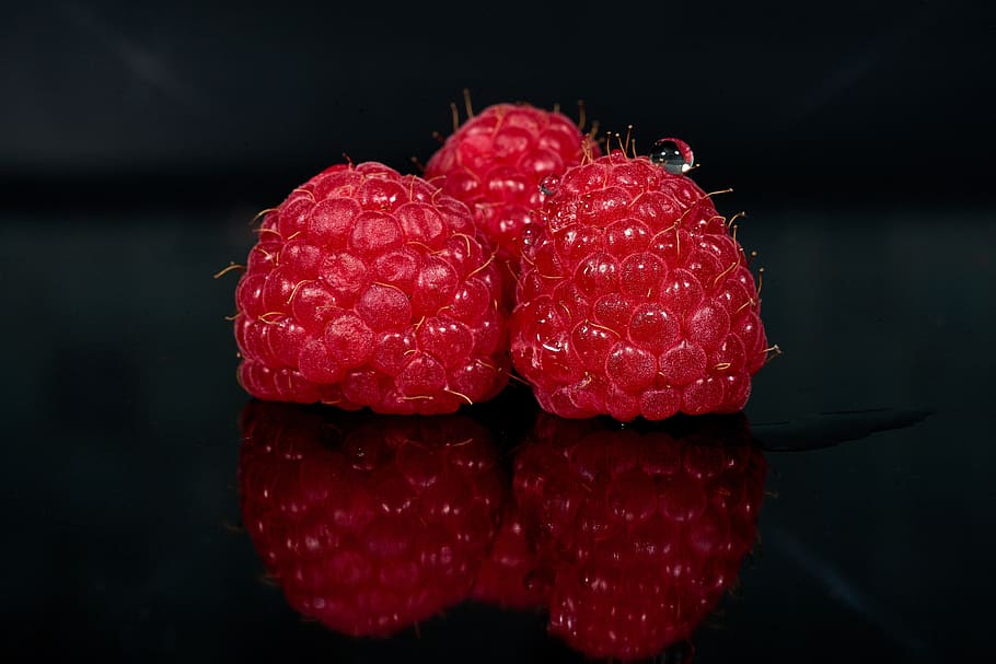 raspberry, red, fresh, vitamins, fruits, tasty, bio, healthy HD wallpaper