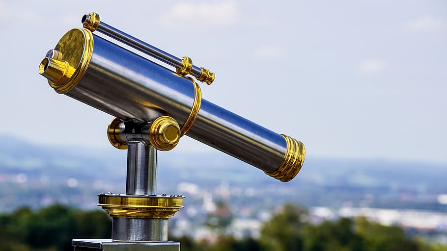 telescope, outlook, distant view, binoculars, viewpoint, foresight HD wallpaper