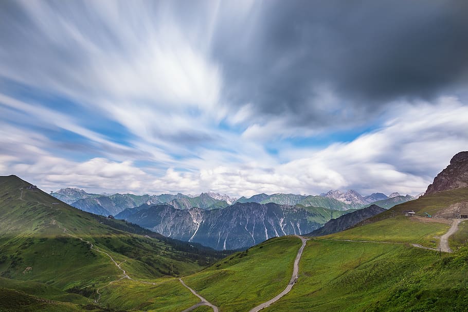 landscape, mountains, nature, cloud - sky, scenics - nature HD wallpaper