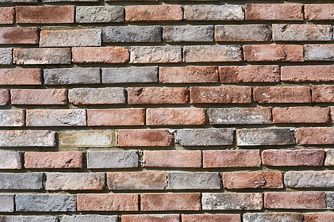 brick, wall, texture, pattern, red, orange, background, geometric HD wallpaper