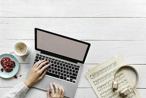 blogger, browsing, cafe, coffee, composer, computer, connection HD wallpaper