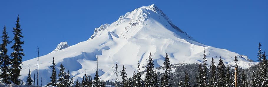 mountain covered snow, nature, outdoors, mountain range, peak HD wallpaper