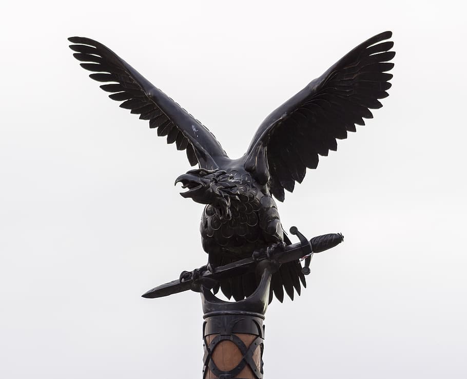 turul, statue, monument, bird, symbol, sculpture, dom, beautiful HD wallpaper