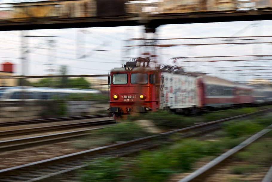 romania, bucharest, gara basarab, motion, rail transportation, HD wallpaper