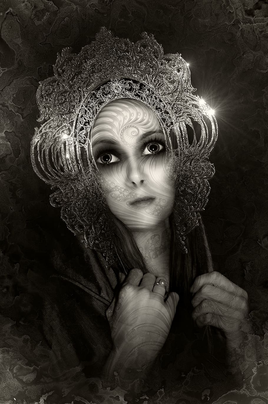 Hd Wallpaper Book Cover Portrait Woman Face Gothic Magic Images, Photos, Reviews